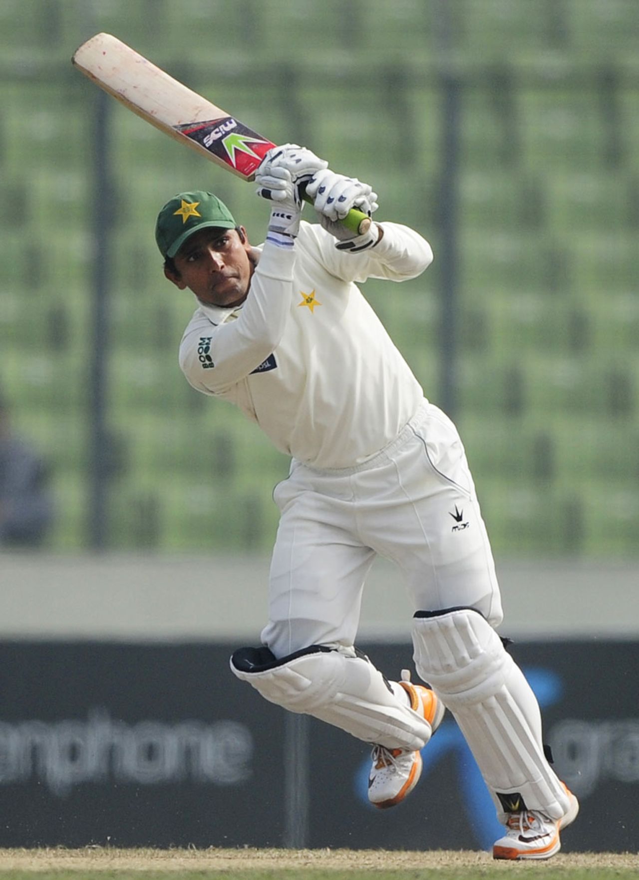 Adnan Akmal whips the ball to the leg side, Bangladesh v Pakistan, 2nd Test, Mirpur, 4th day, December 20, 2011 