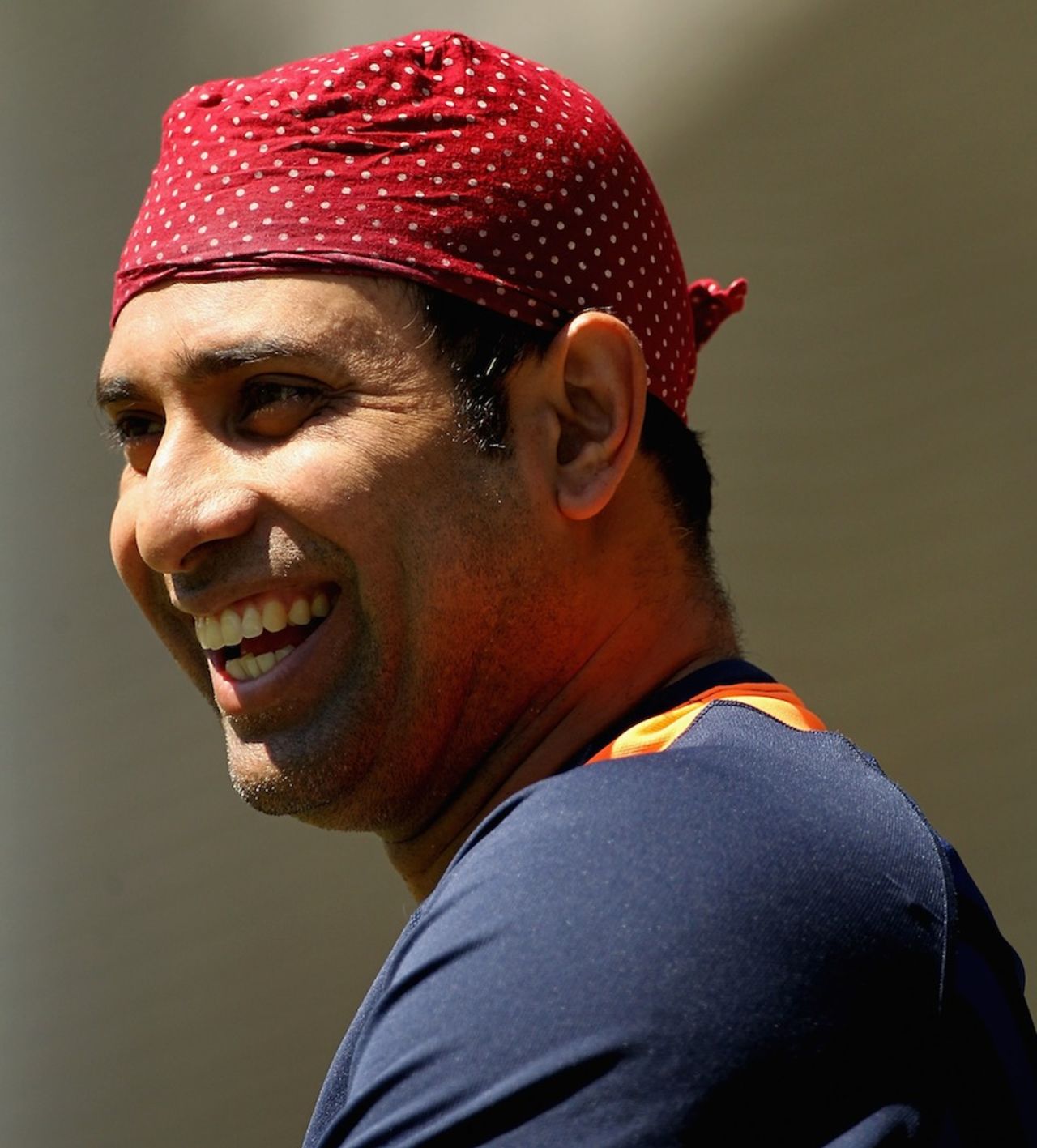 VVS Laxman has a laugh during a training session, Melbourne, December 23, 2011