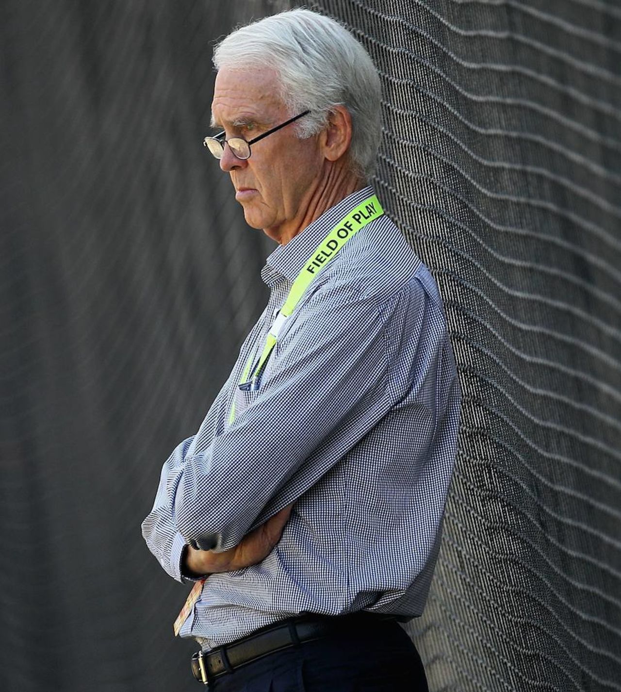 John Inverarity watches Australia's practice session, Melbourne, December 24, 2011