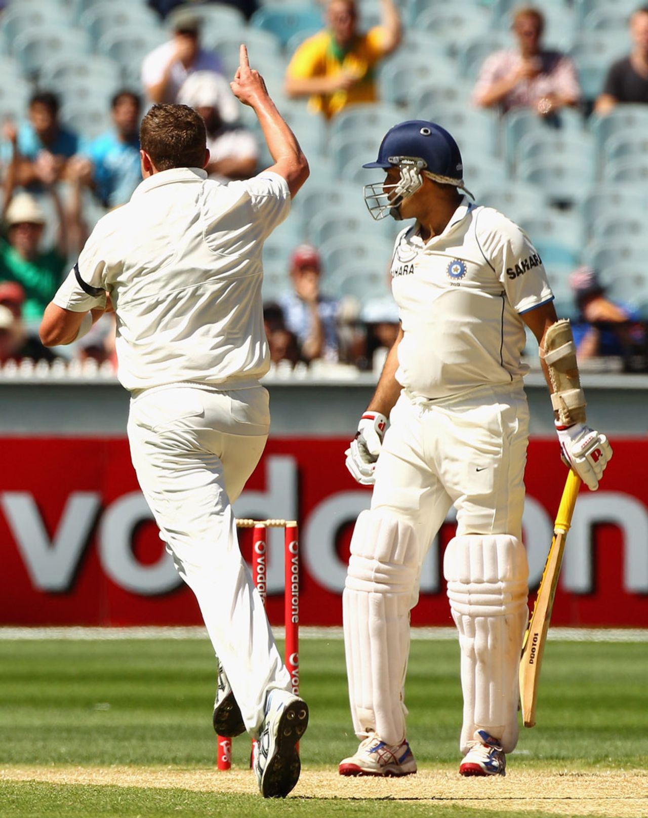 Peter Siddle had VVS Laxman caught behind cheaply, Australia v India, 1st Test, Melbourne, 3rd day, December 28, 2011