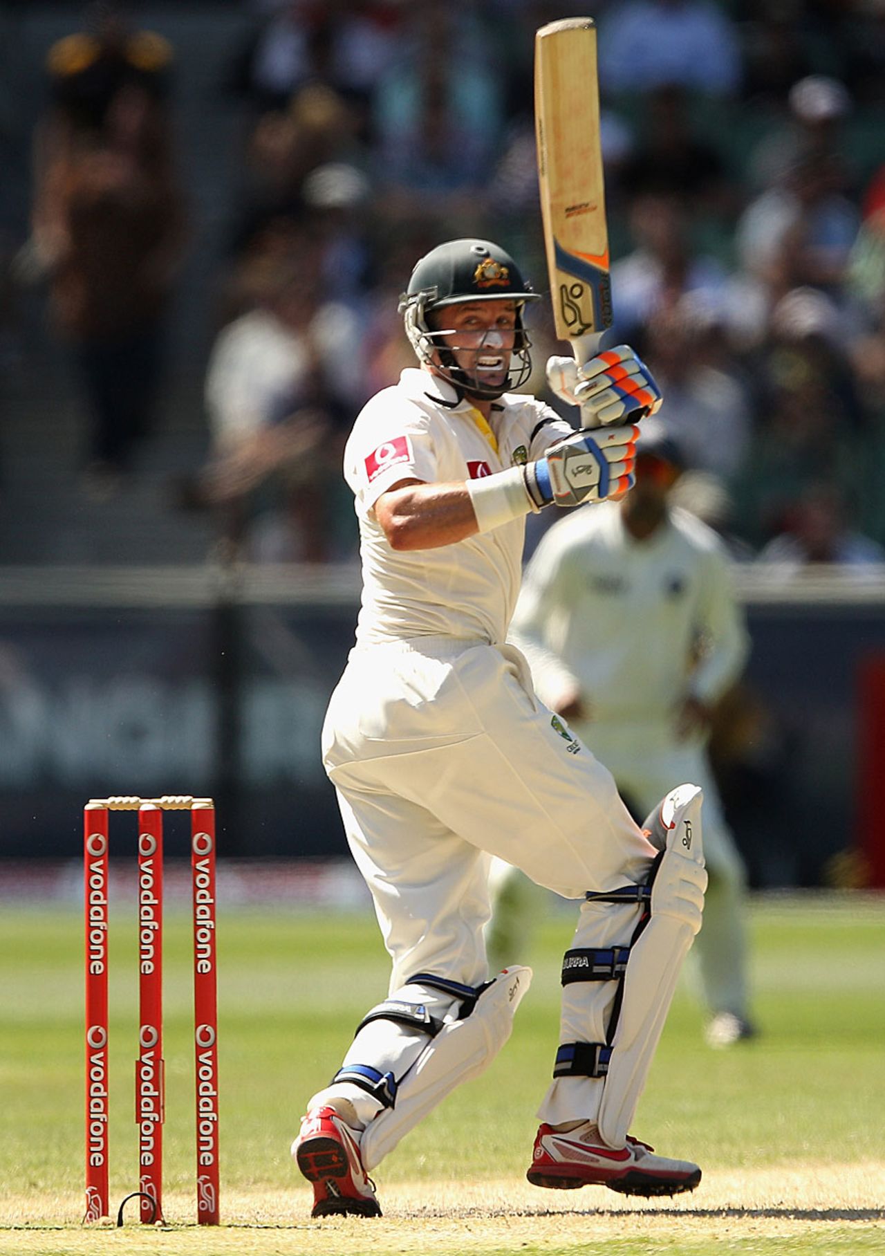 Michael Hussey made a crucial half-century, Australia v India, 1st Test, Melbourne, 3rd day, December 28, 2011