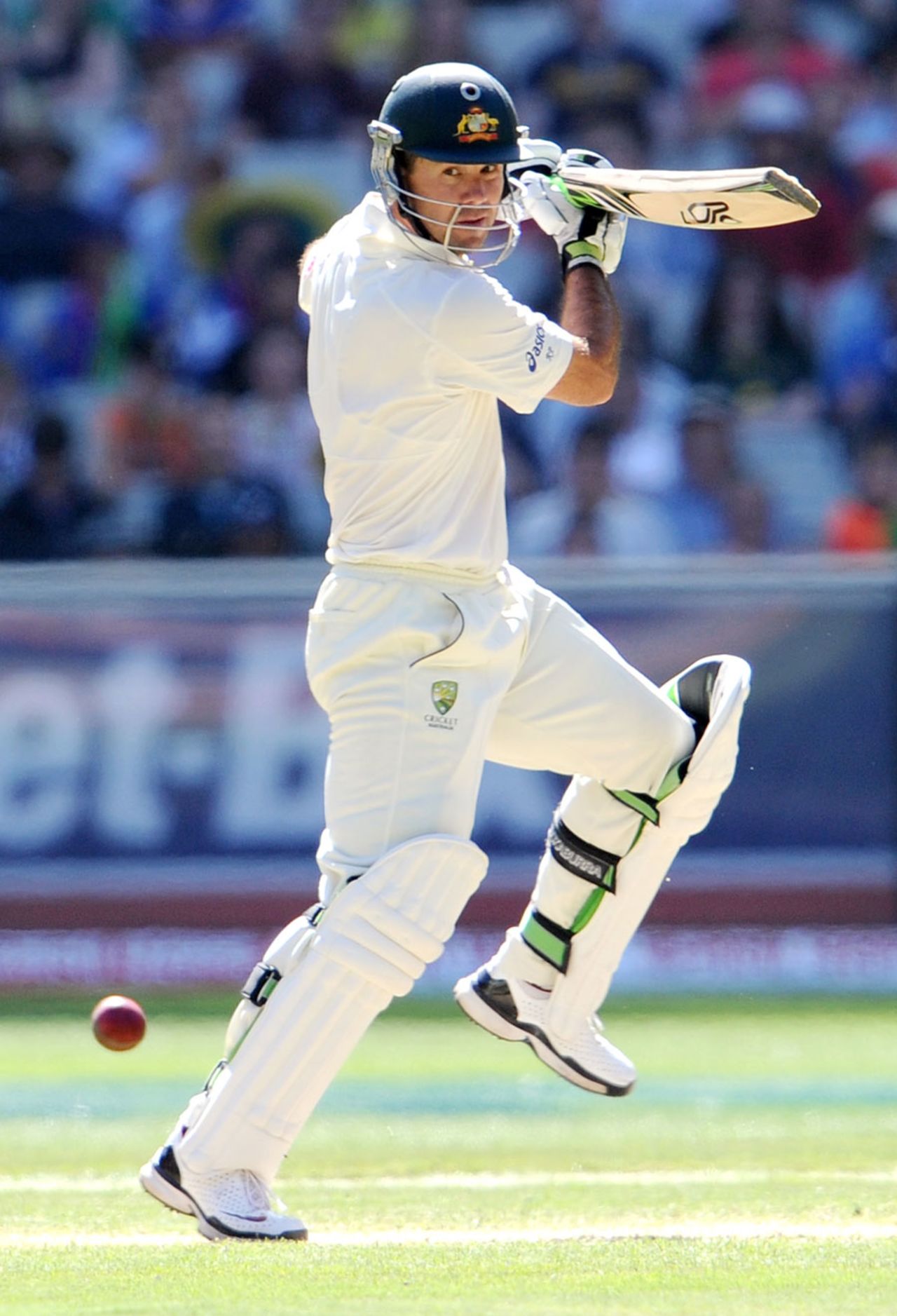 Ricky Ponting pierces the off side, Australia v India, 1st Test, Melbourne, 3rd day, December 28, 2011