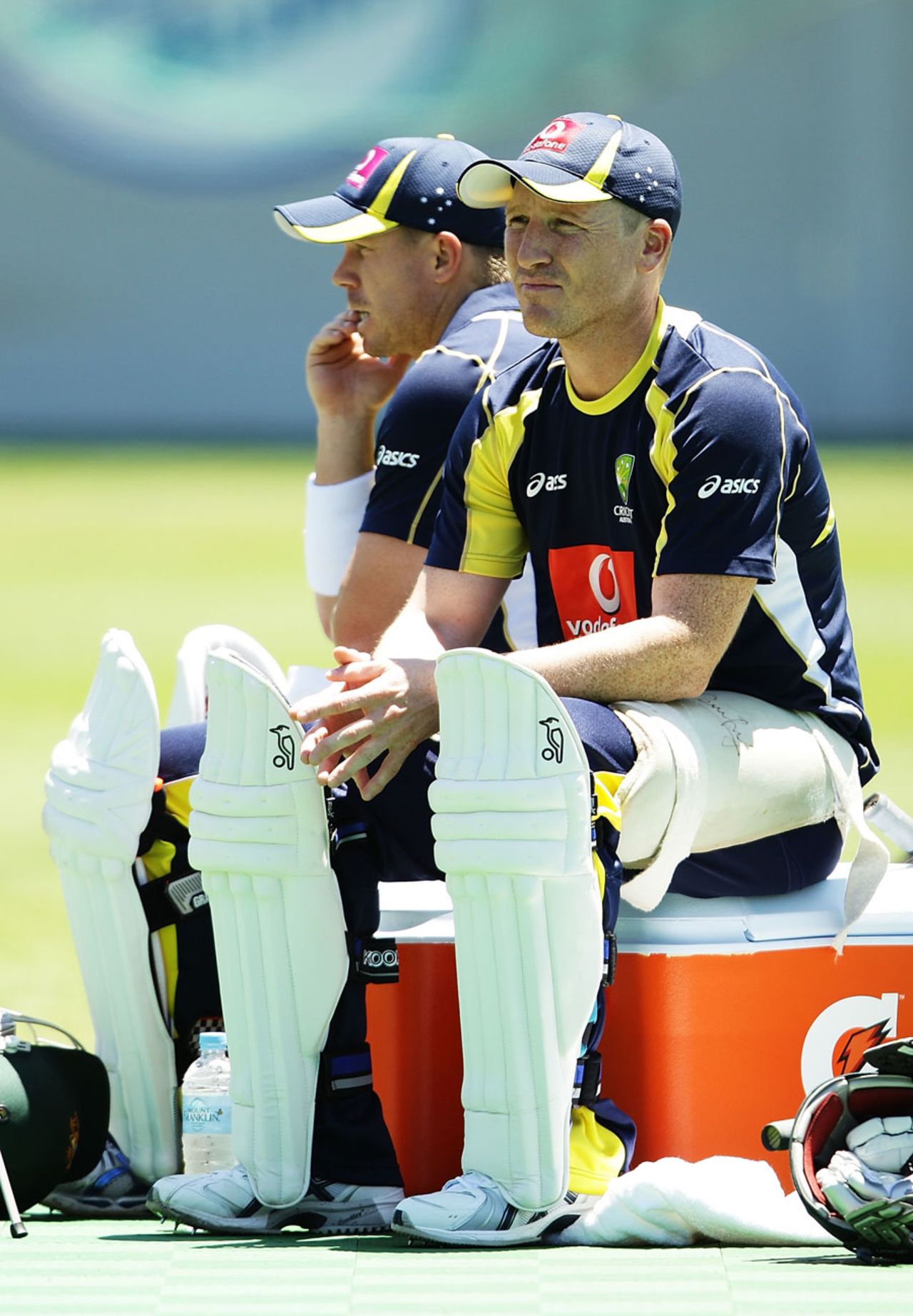 Brad Haddin watches Australia train, Sydney, January 1, 2012