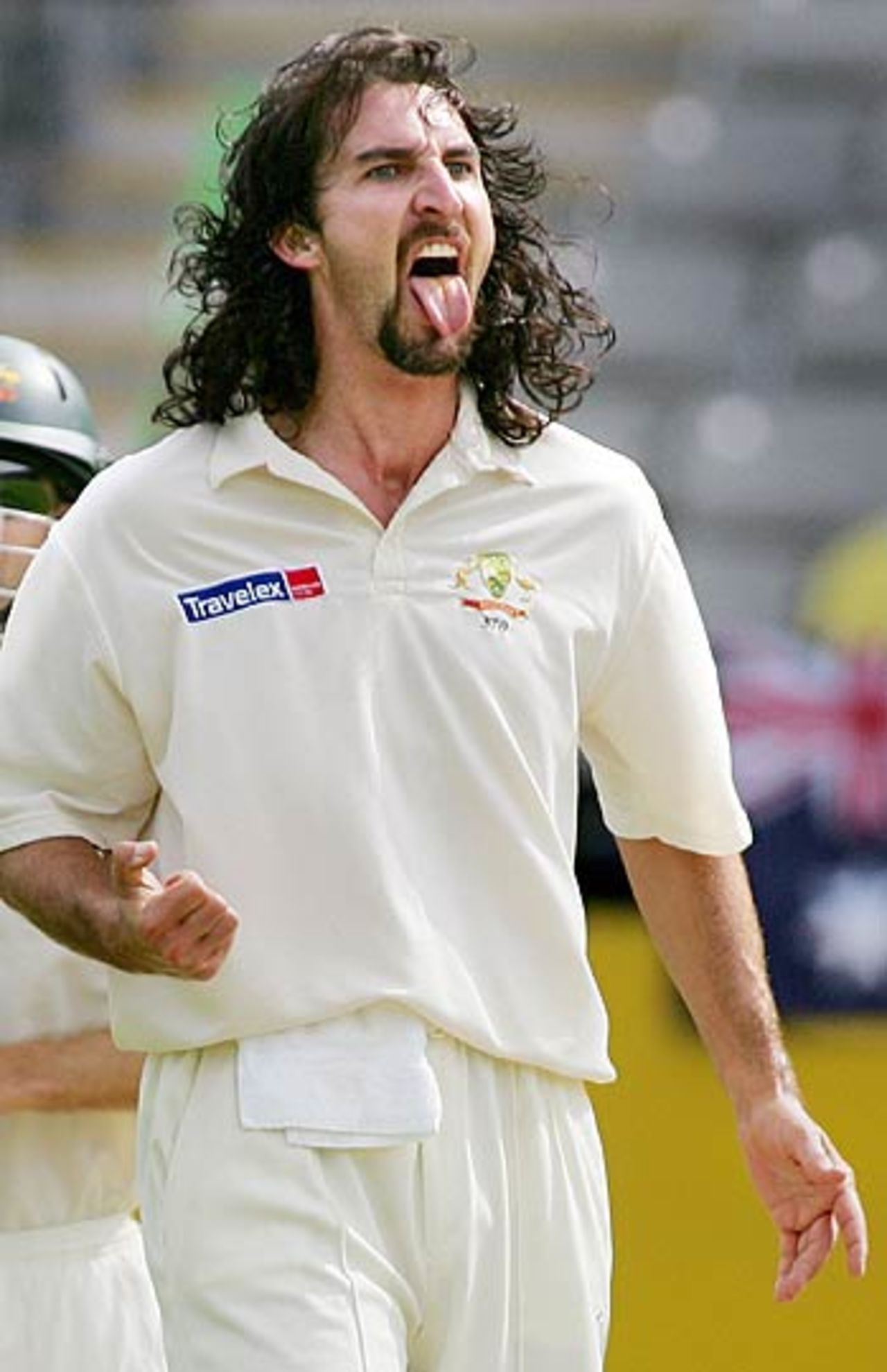 Jason Gillespie sticks it out, New Zealand v Australia, 3rd Test, Auckland, 1st day