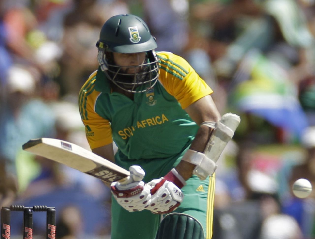 Hashim Amla plays on the leg side, South Africa v Sri Lanka, 1st ODI, Paarl, January 11, 2012