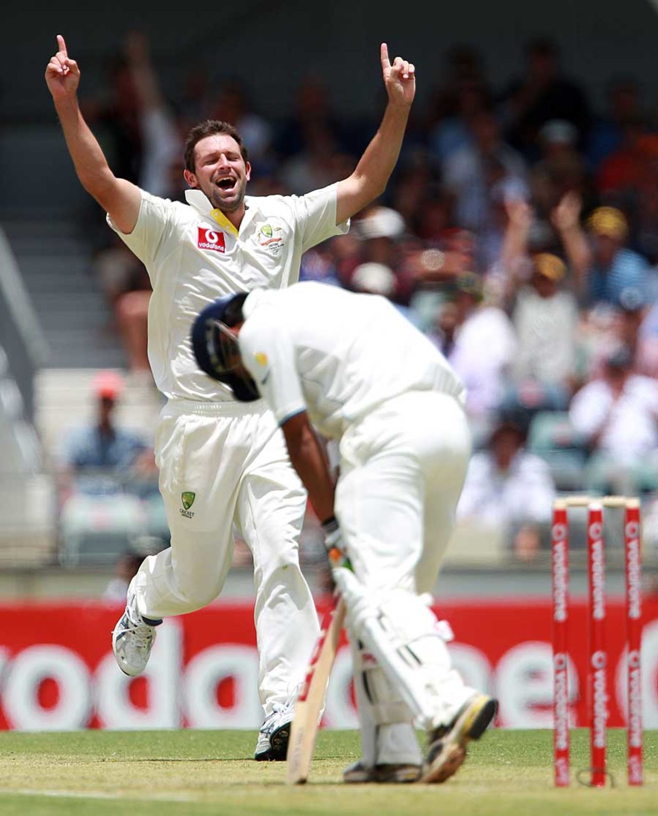 Ben Hilfenhaus saw off Gautam Gambhir, Australia v India, 3rd Test, Perth, 1st day, January 13, 2012