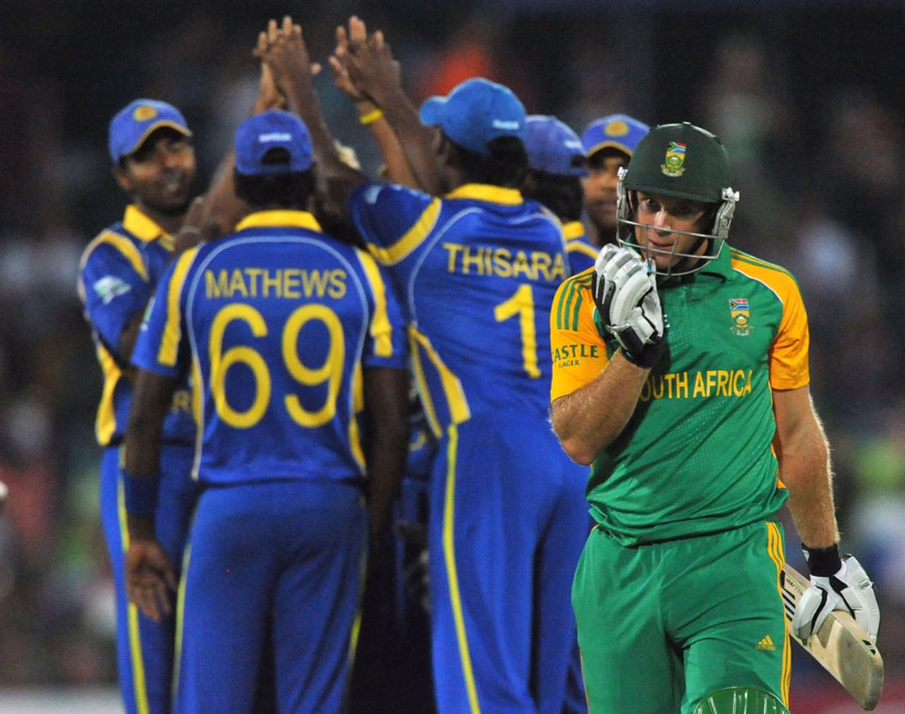 Colin Ingram departs after being dismissed for 13, South Africa v Sri Lanka, 3rd ODI, Bloemfontein, January 17, 2012