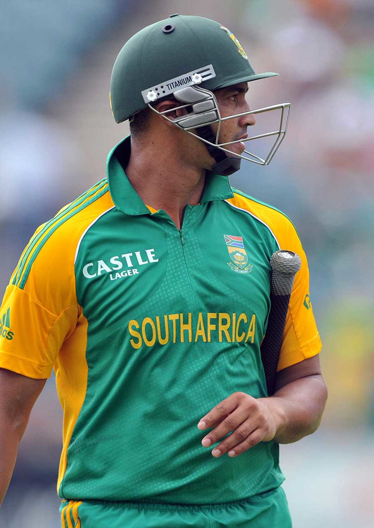 Alviro Petersen walks back after being dismissed, South Africa v Sri Lanka, 5th ODI, Johannesburg, January 22, 2012