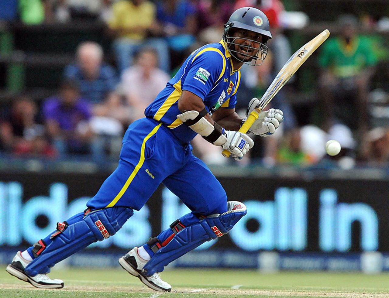 Kumar Sangakkara works it to the on side, South Africa v Sri Lanka, 5th ODI, Johannesburg, January 22, 2012