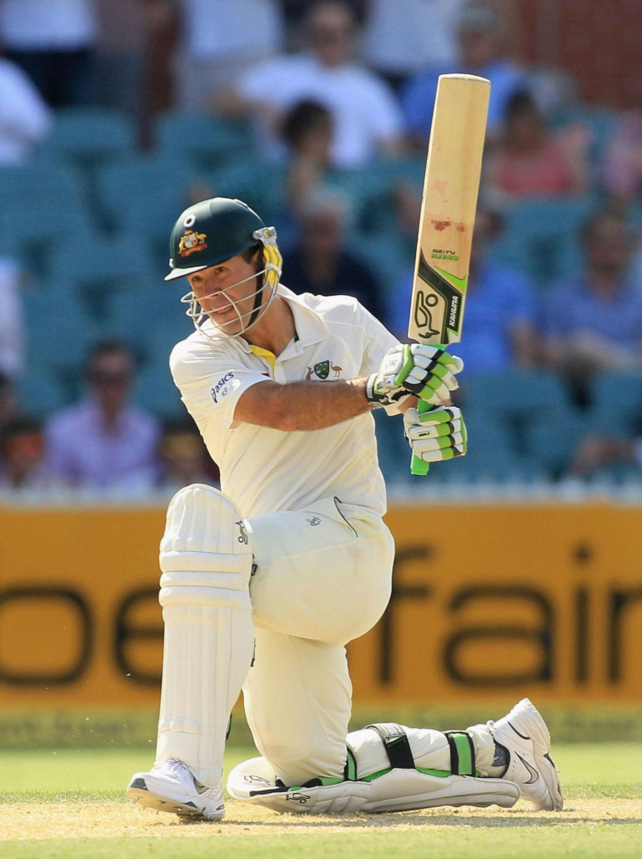 Ricky Ponting ended the first day unbeaten on 137, Australia v India, 4th Test, Adelaide, 1st day, January 24, 2012