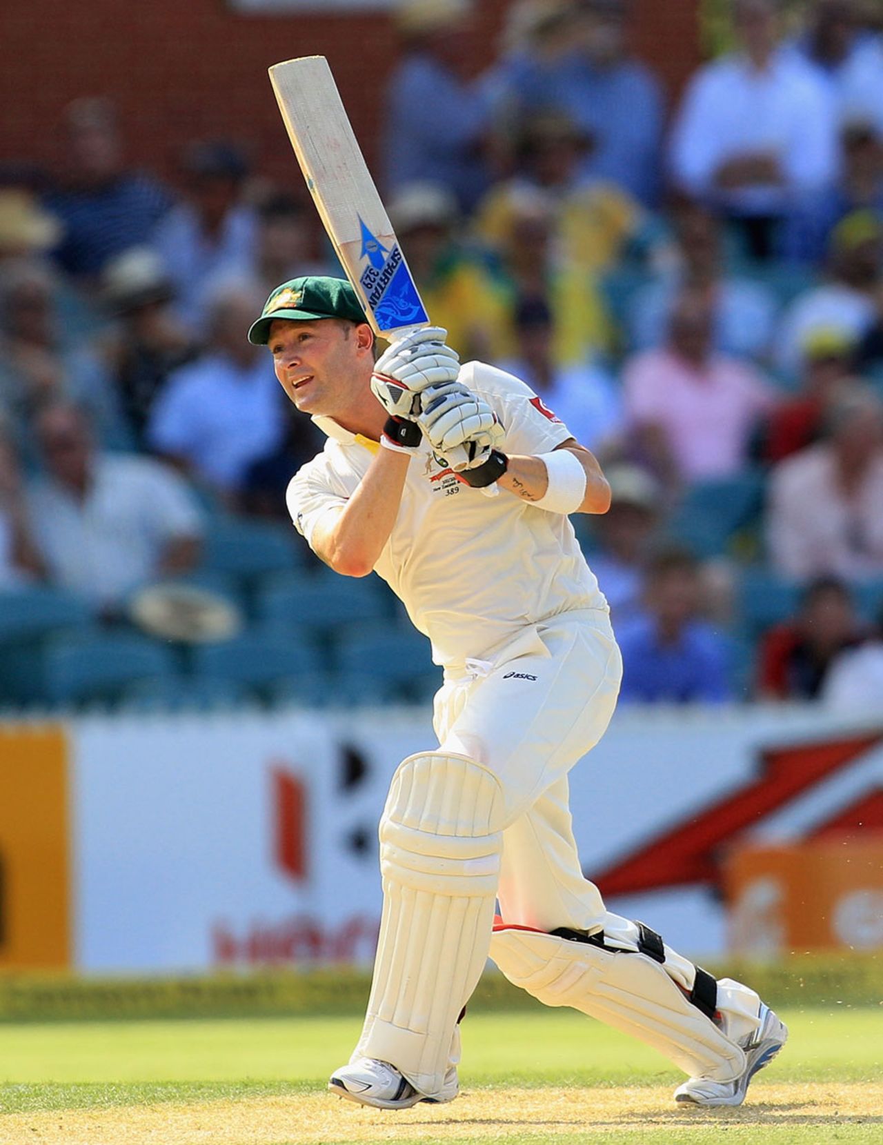 Michael Clarke scored his fifth century in only his 12th Test as captain, Australia v India, 4th Test, Adelaide, 1st day, January 24, 2012
