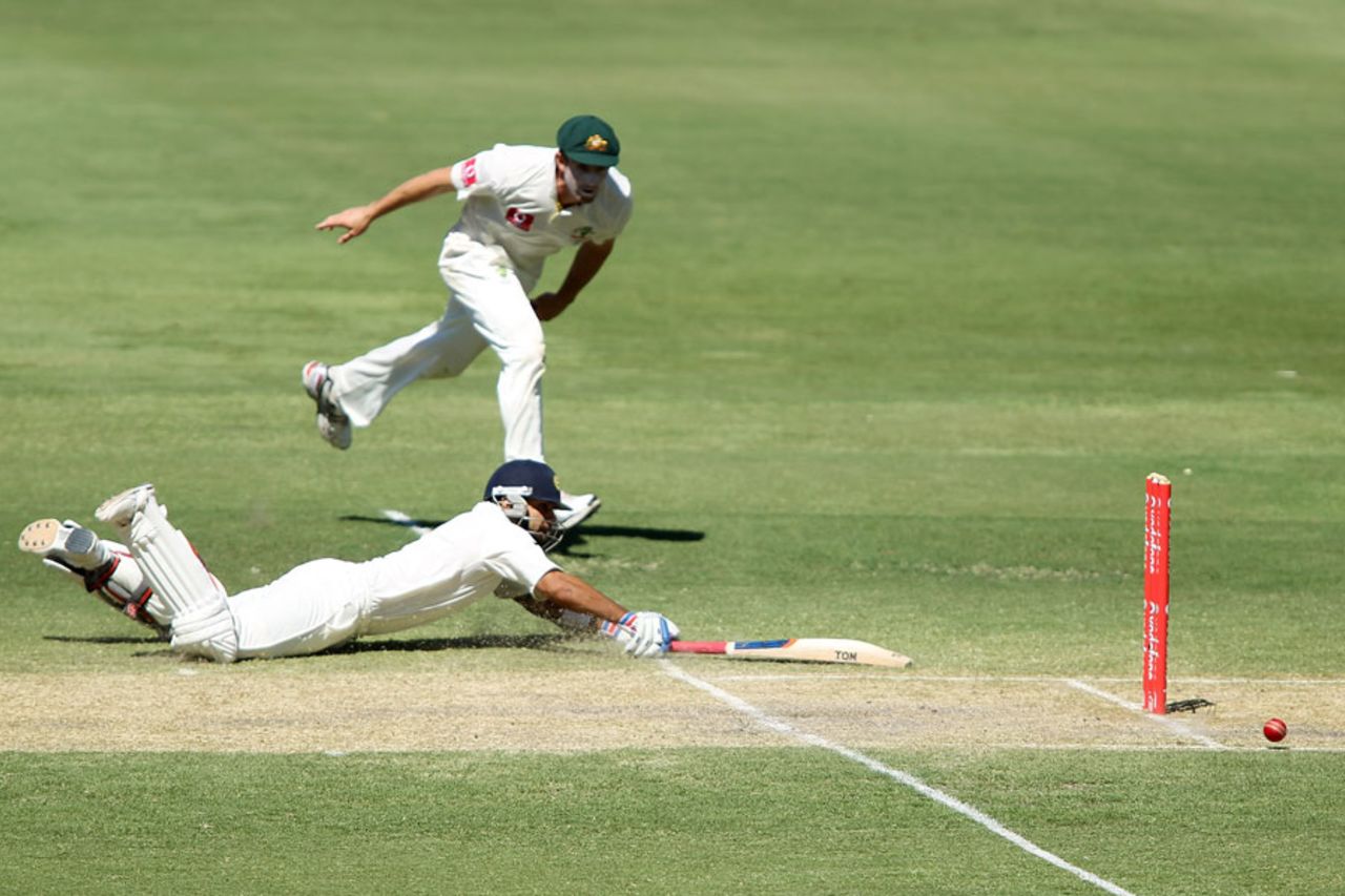 Virat Kohli was almost run out on 99, Australia v India, 4th Test, Adelaide, 3rd day, January 26, 2012