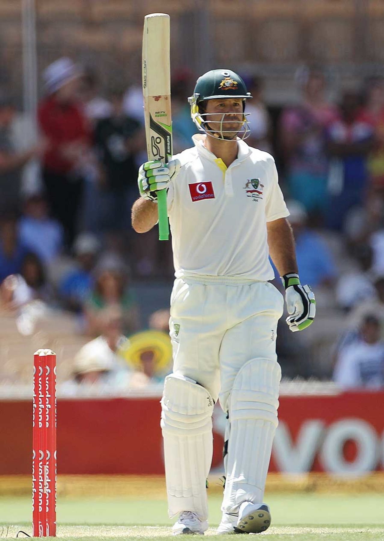 Ricky Ponting struck a half-century, Australia v India, 4th Test, Adelaide, 4th day, January 27, 2012