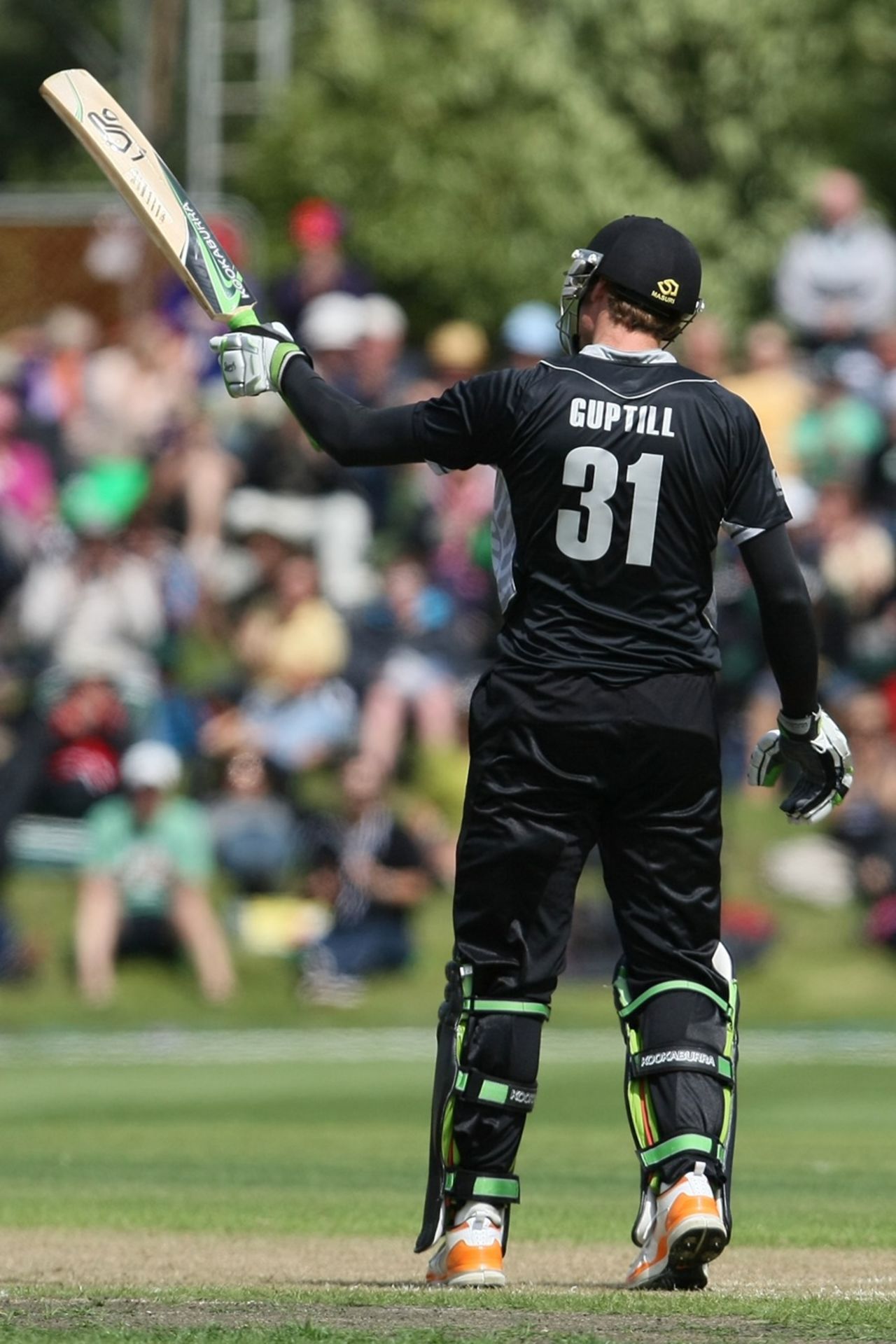 Martin Guptill made a  brisk half-century, New Zealand v Zimbabwe, 1st ODI, Dunedin, February 3, 2012