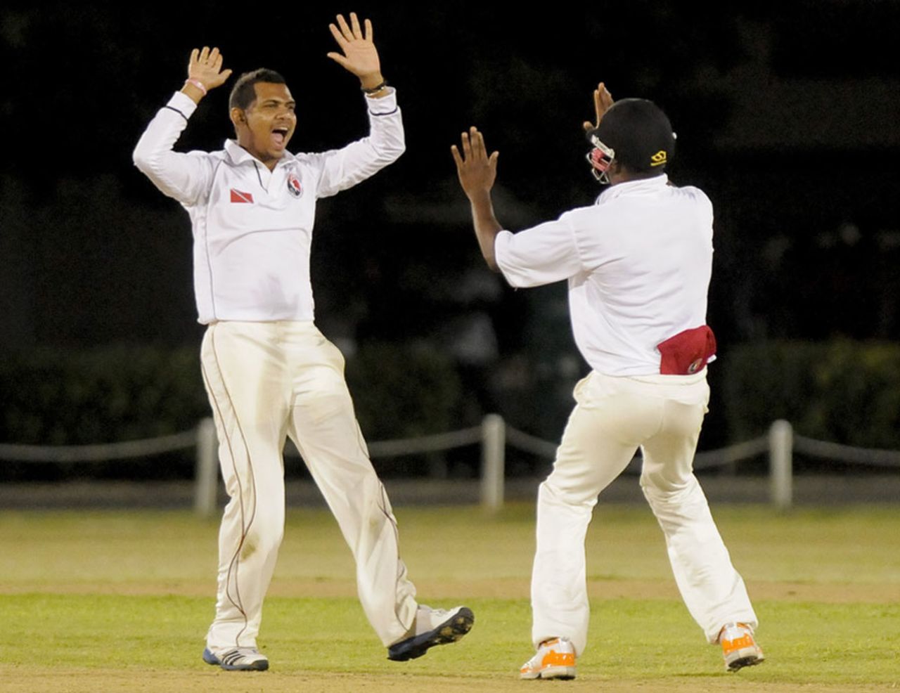 Sunil Narine picked up 13 wickets in the match, Combined Campuses and Colleges v Trinidad & Tobago, Day 2, Bridgetown, Regional Four Day competition, February 4, 2012