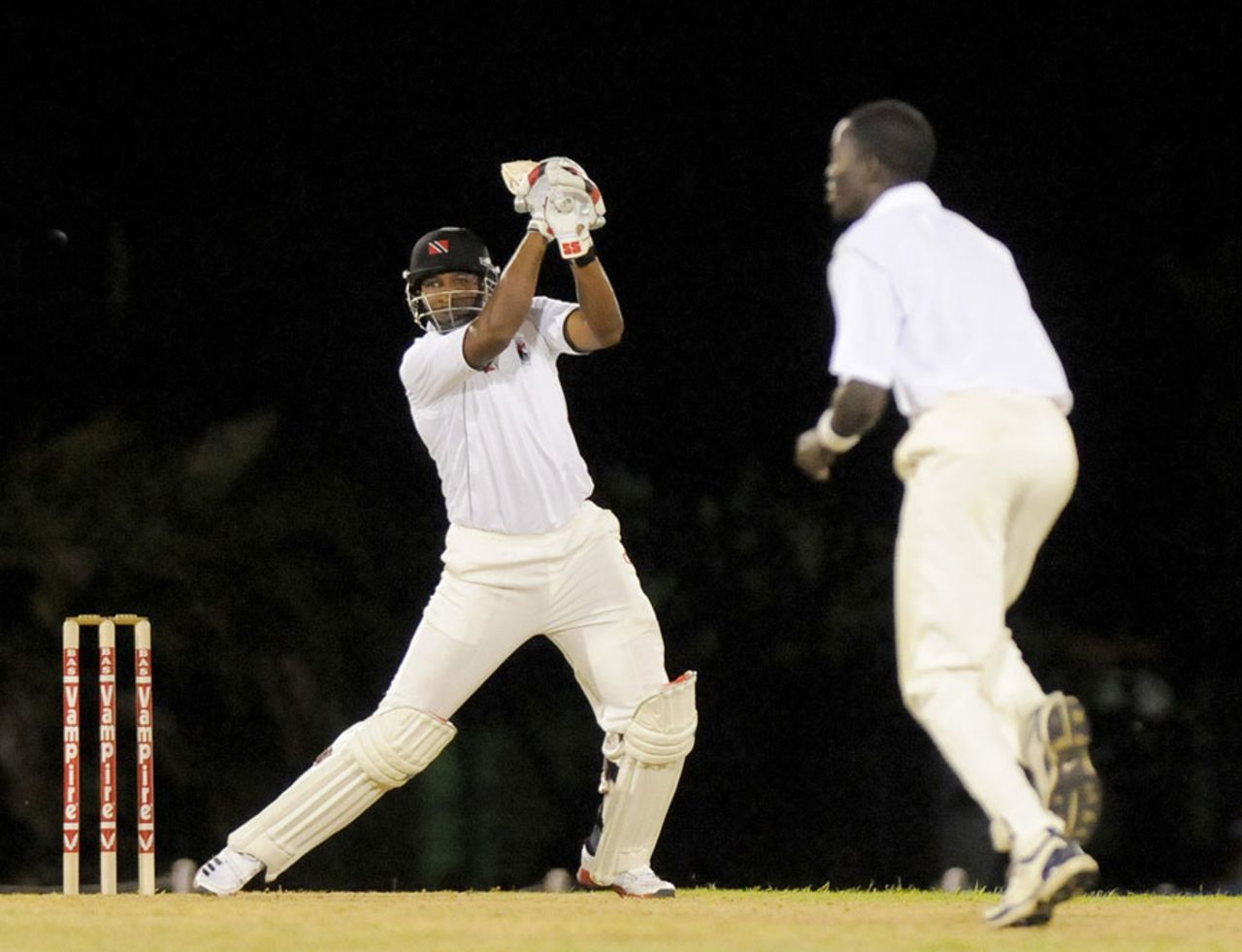 Kieron Pollard made 60, Combined Campuses and Colleges v Trinidad & Tobago, Day 2, Bridgetown, Regional Four Day competition, February 3, 2012