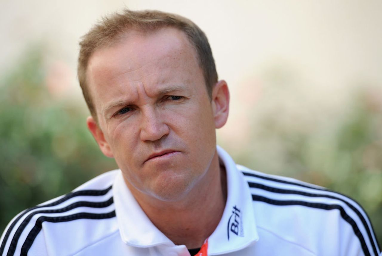 Andy Flower discusses England's whitewash, Dubai, February, 7, 2012
