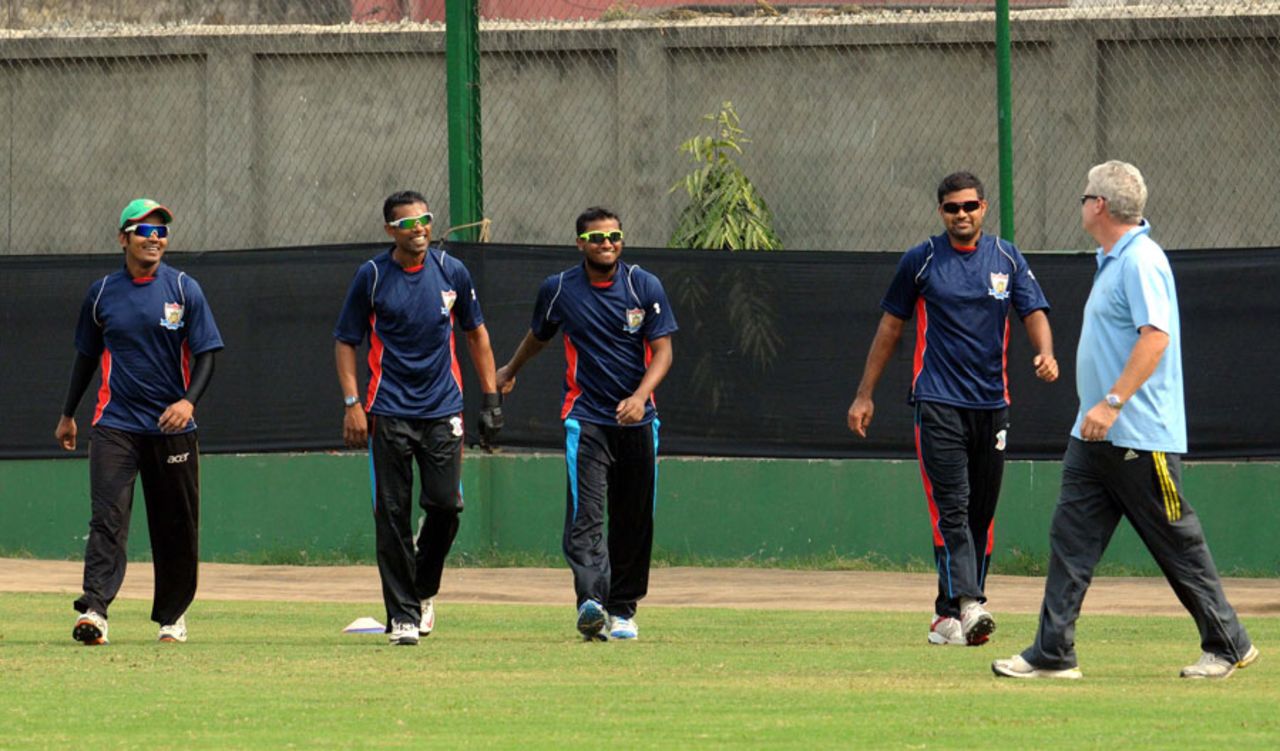 Dean Jones at a training session with the Chittagong Kings, Dhaka, February 8, 2012 