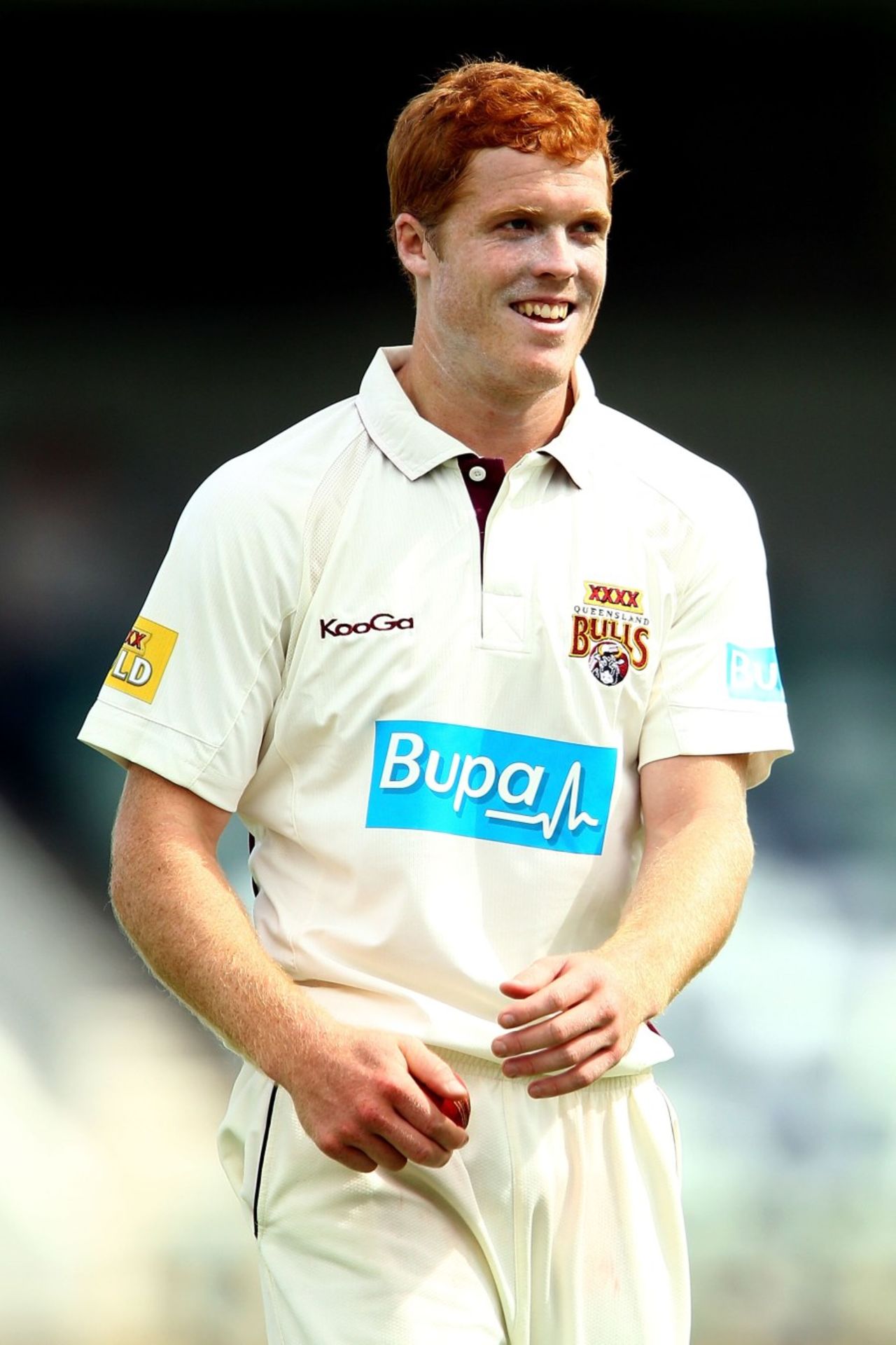 Alister McDermott walks back to his mark, Western Australia v Queensland, Sheffield Shield, Perth, November 4, 2011