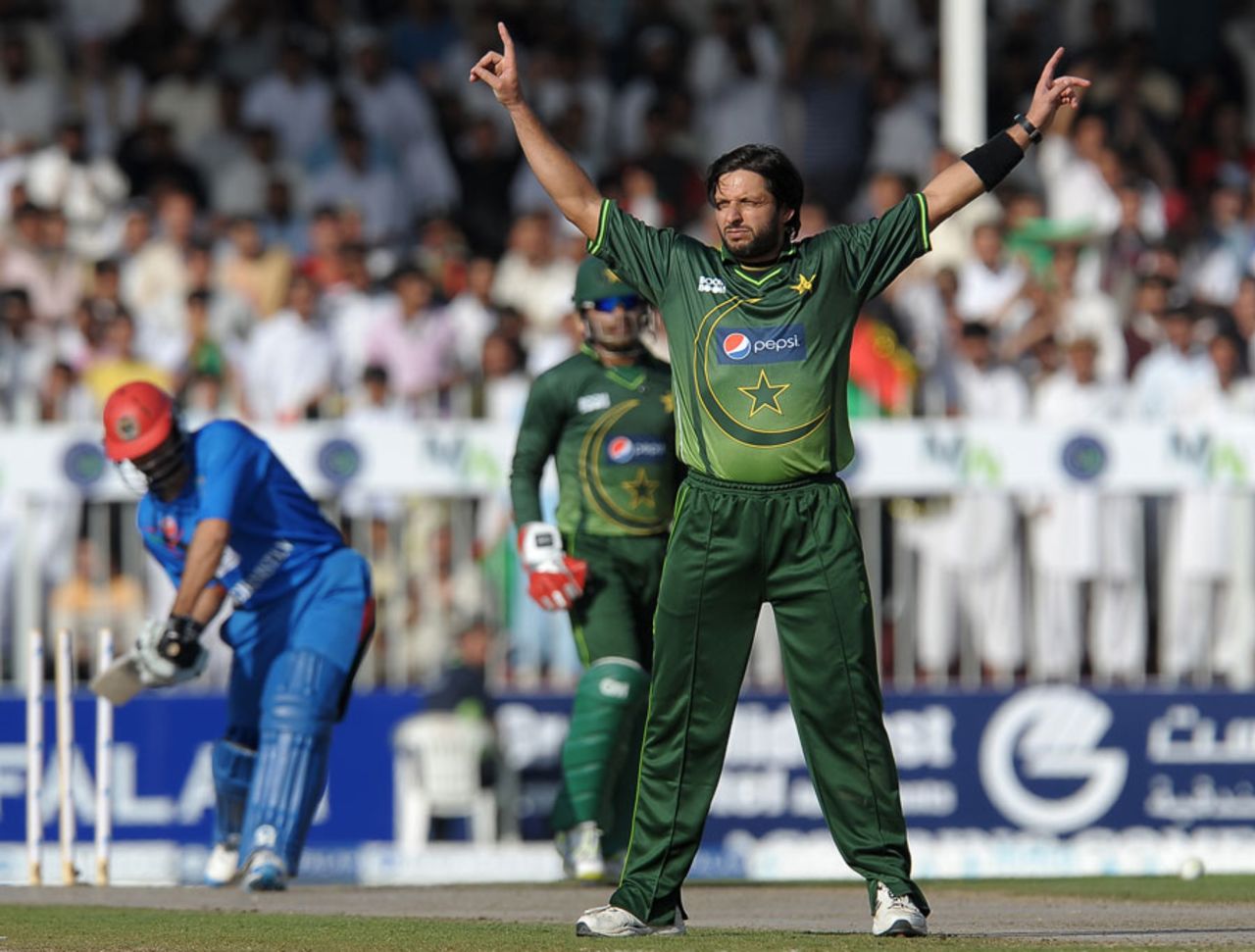 Another five-for for Shahid Afridi, Afghanistan v Pakistan, one-off ODI, Sharjah, February 10, 2012