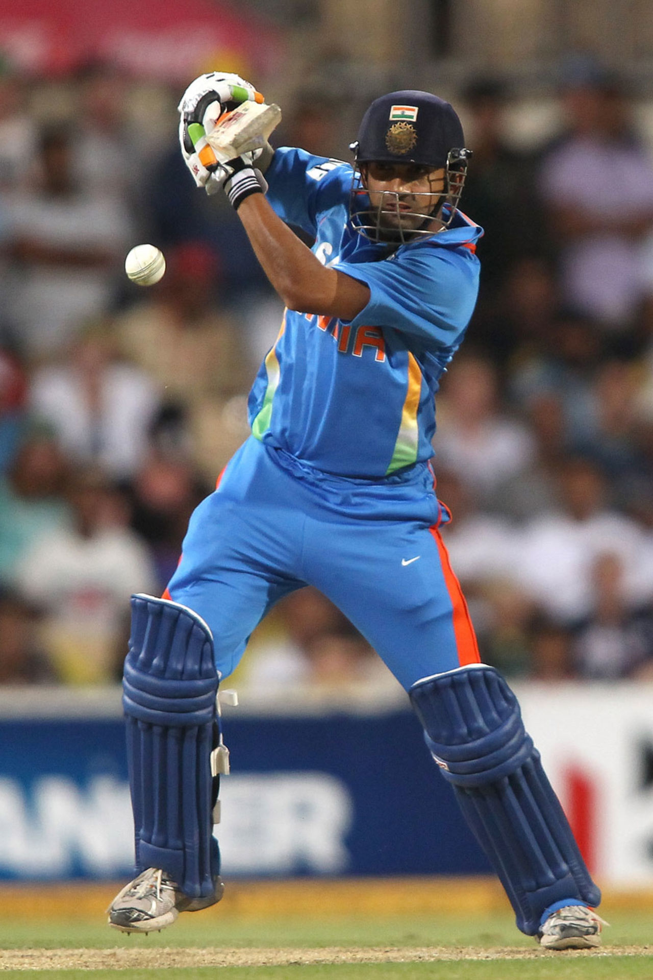 Gautam Gambhir made a fluent 92, Australia v India, Commonwealth Bank Series, Adelaide, February 12, 2012

