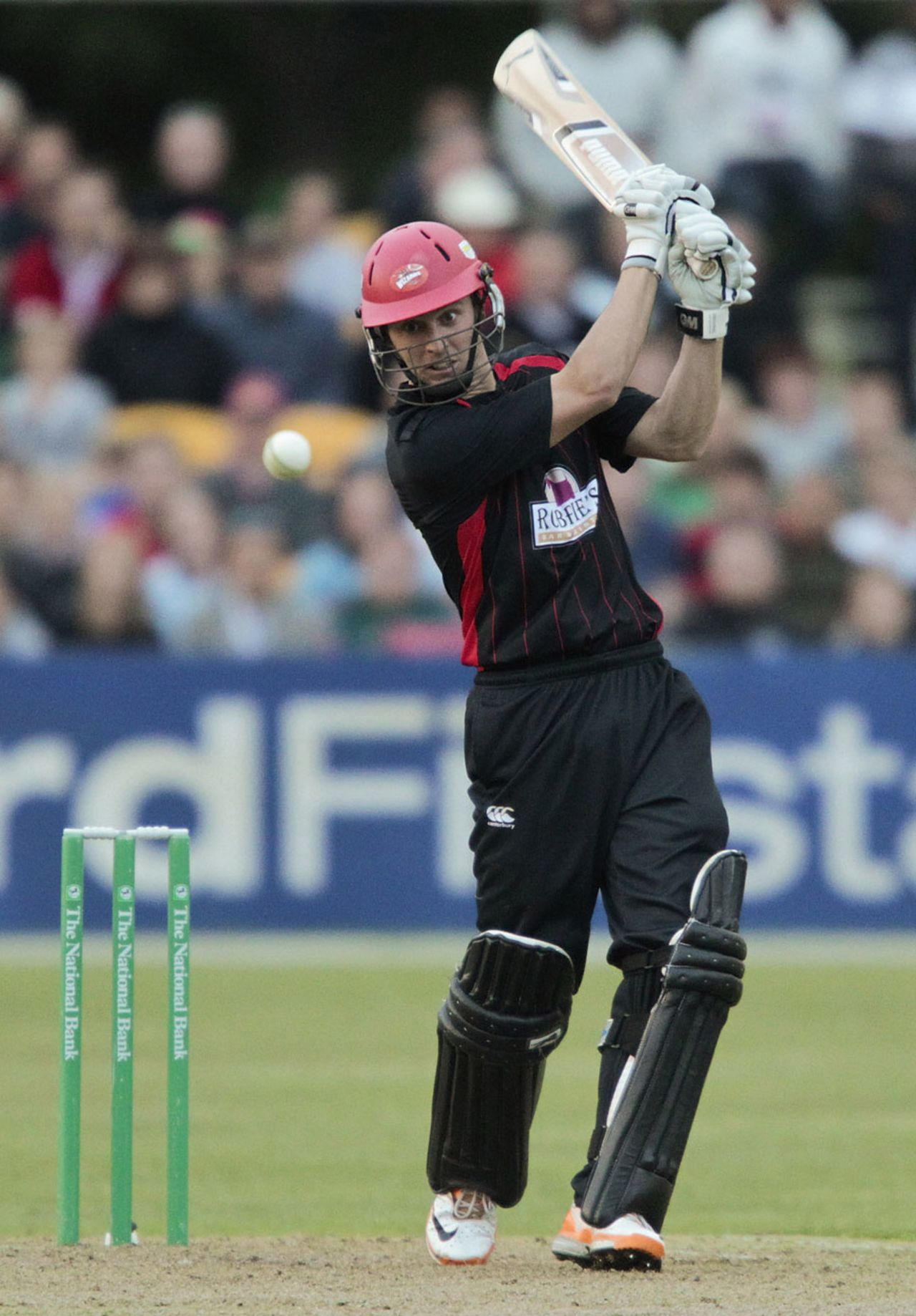 Matt Henry hit five sixes in a cameo of 42 off 17 balls, Canterbury v South Africans, Twenty20, Christchurch, February 15, 2012 