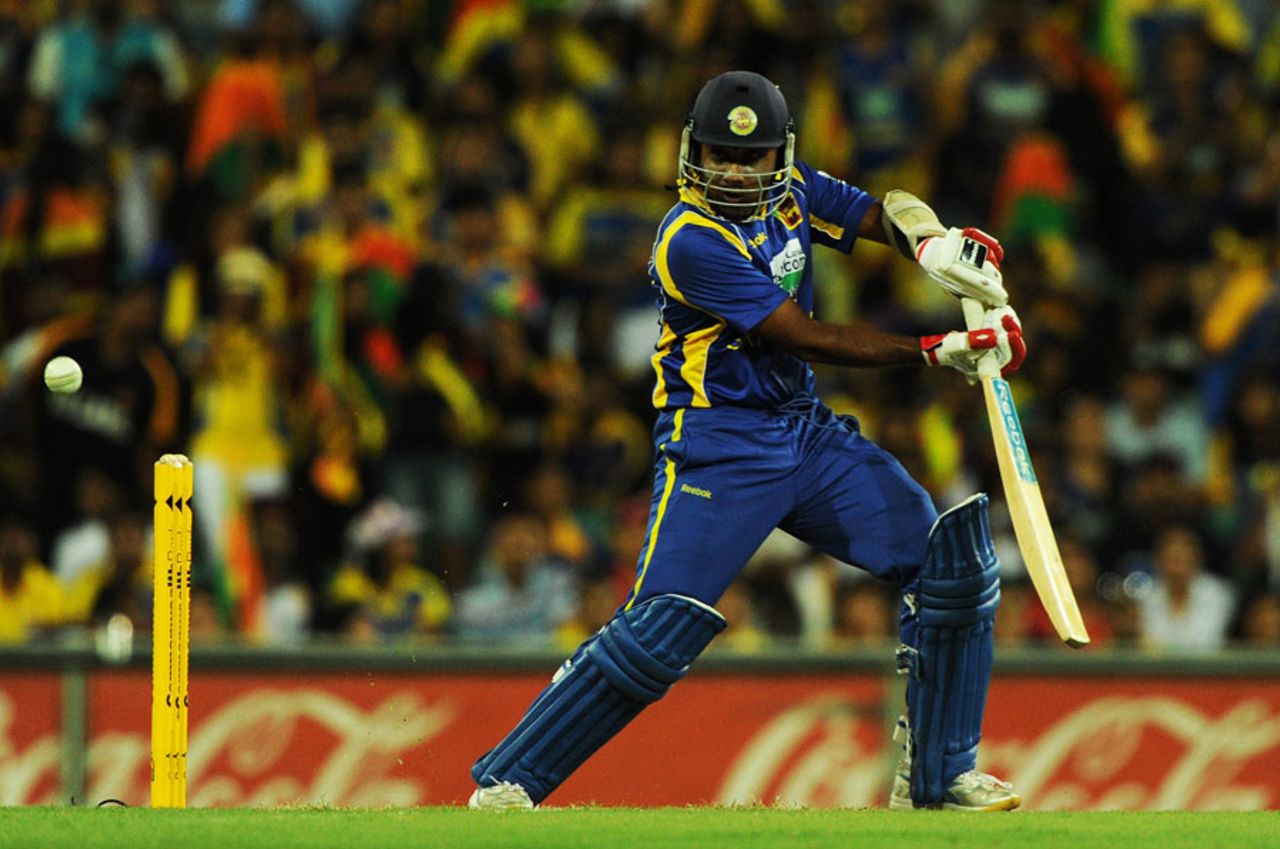 Mahela Jayawardene scored an unbeaten half-century, Australia v Sri Lanka, CB Series, Sydney, February 17, 2012