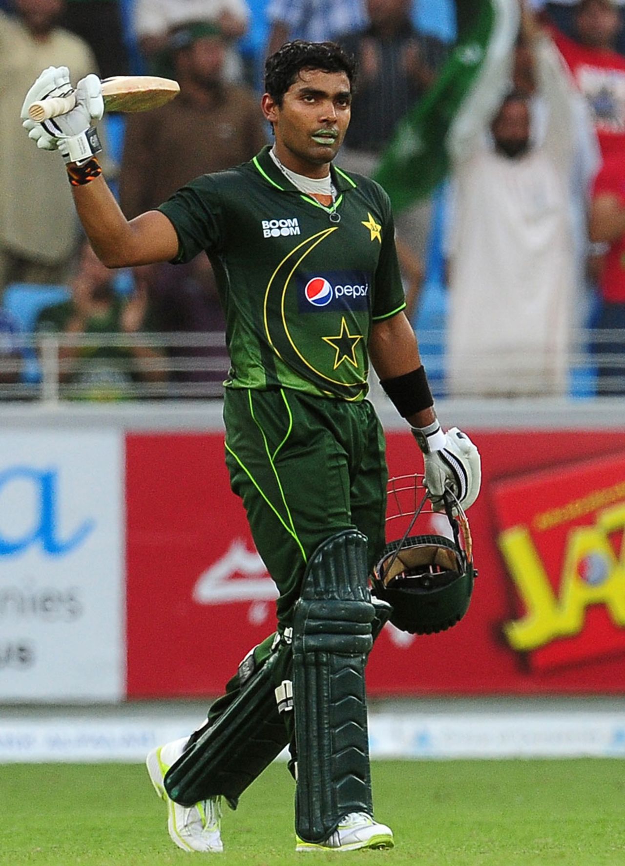 Umar Akmal made fifty from 88 balls - his slowest ODI half-century, Pakistan v England, 3rd ODI, Dubai, February, 18, 2012