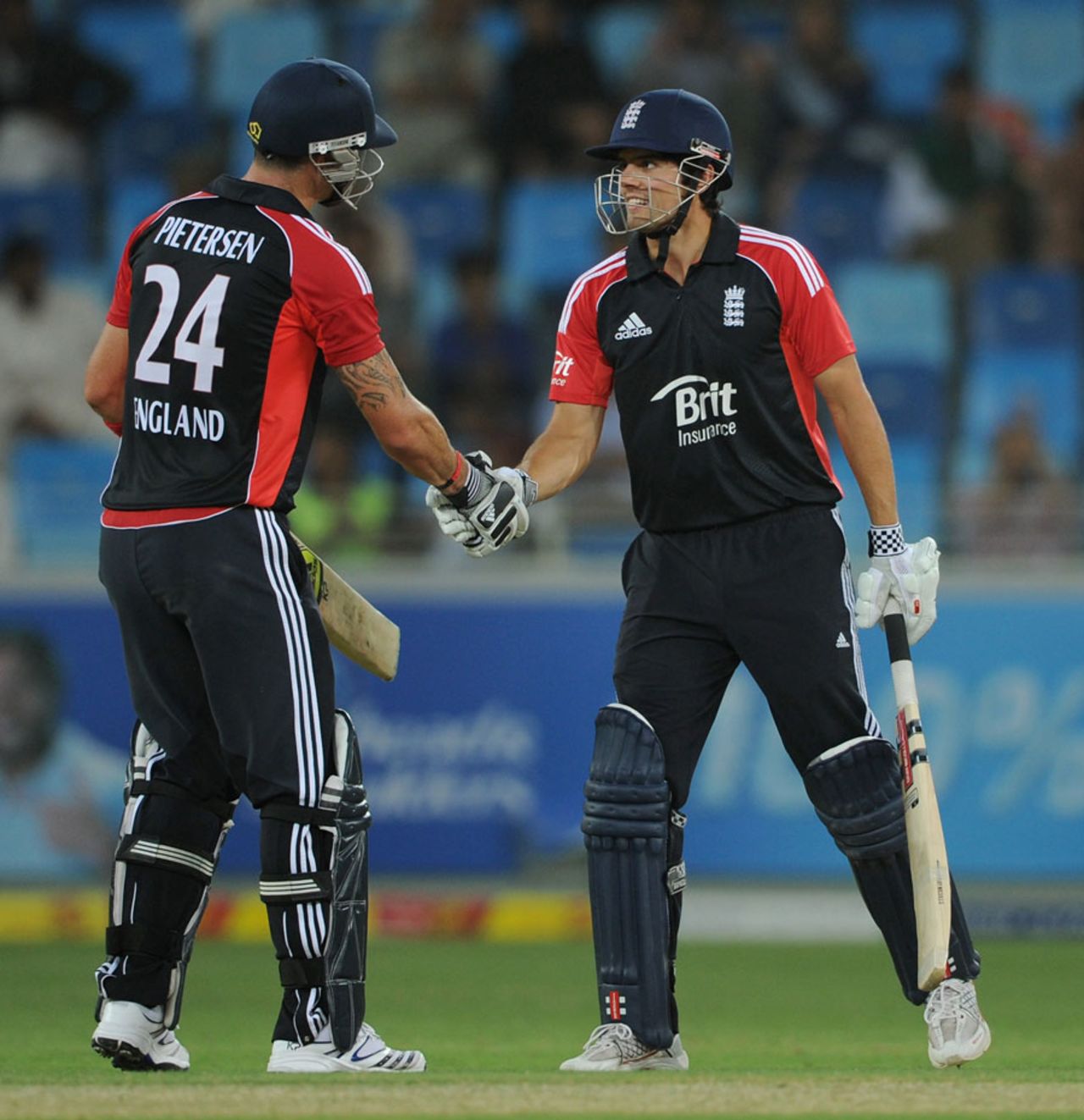 Alastair Cook and Kevin Pietersen shared the record opening stand for England against Pakistan in an ODI, Pakistan v England, 3rd ODI, Dubai, February, 18, 2012