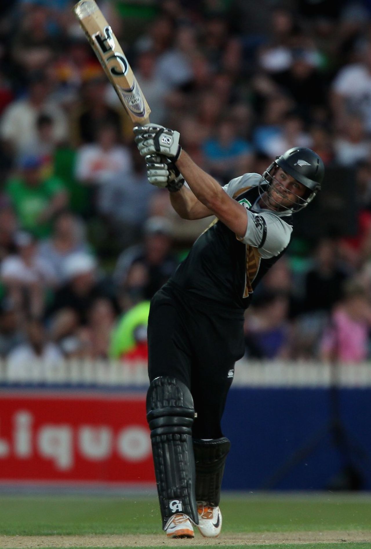 James Franklin tees off, New Zealand v South Africa, 2nd Twenty20 international, Hamilton, February 19, 2012