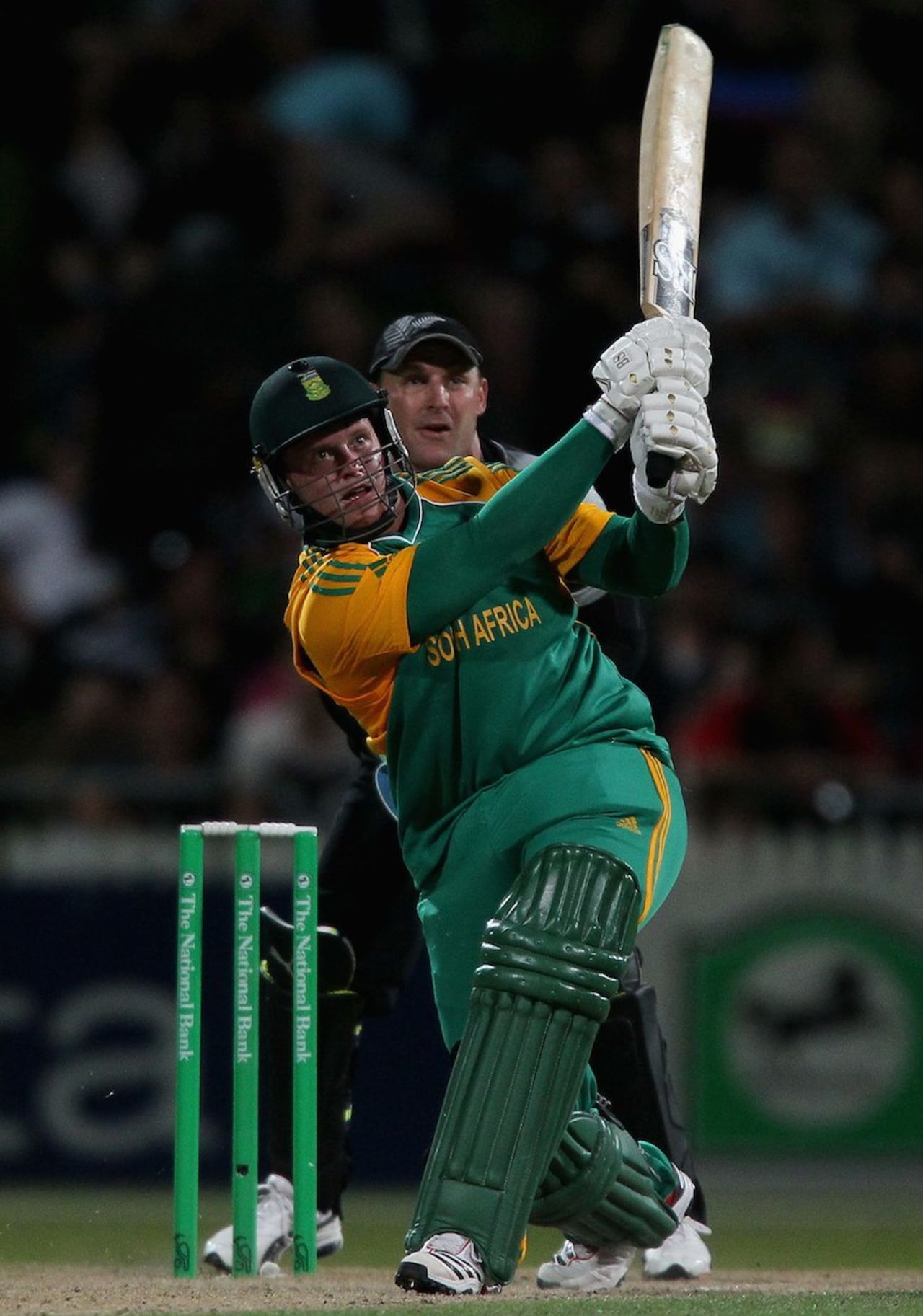 Richard Levi hits one of his 13 sixes, New Zealand v South Africa, 2nd Twenty20 international, Hamilton, February 19, 2012