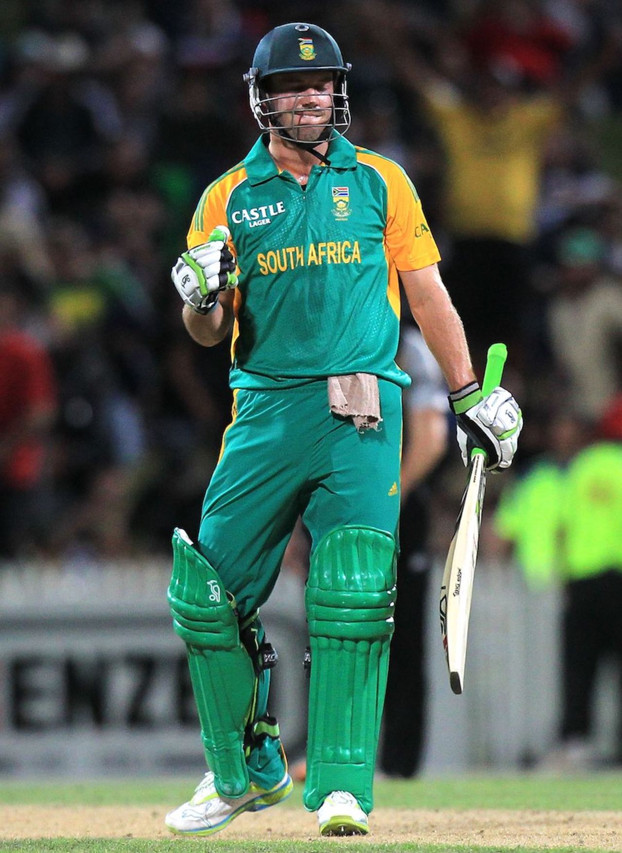 AB de Villiers made 39 off 36 balls, New Zealand v South Africa, 2nd Twenty20 international, Hamilton, February 19, 2012