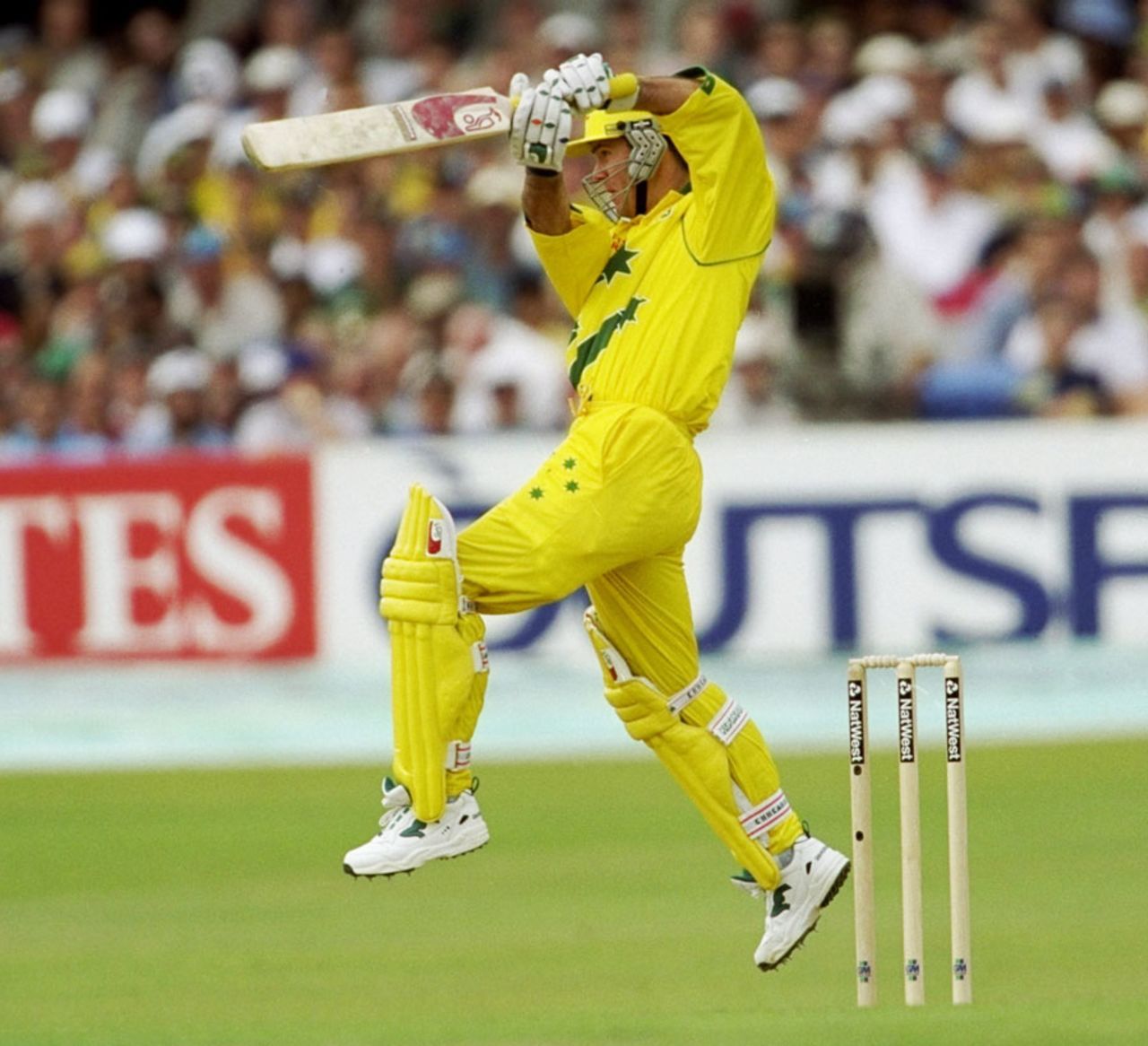 Ricky Ponting bats during his innings of 69, Australia v South Africa, Super Sixes, Headingley, June 13, 1999