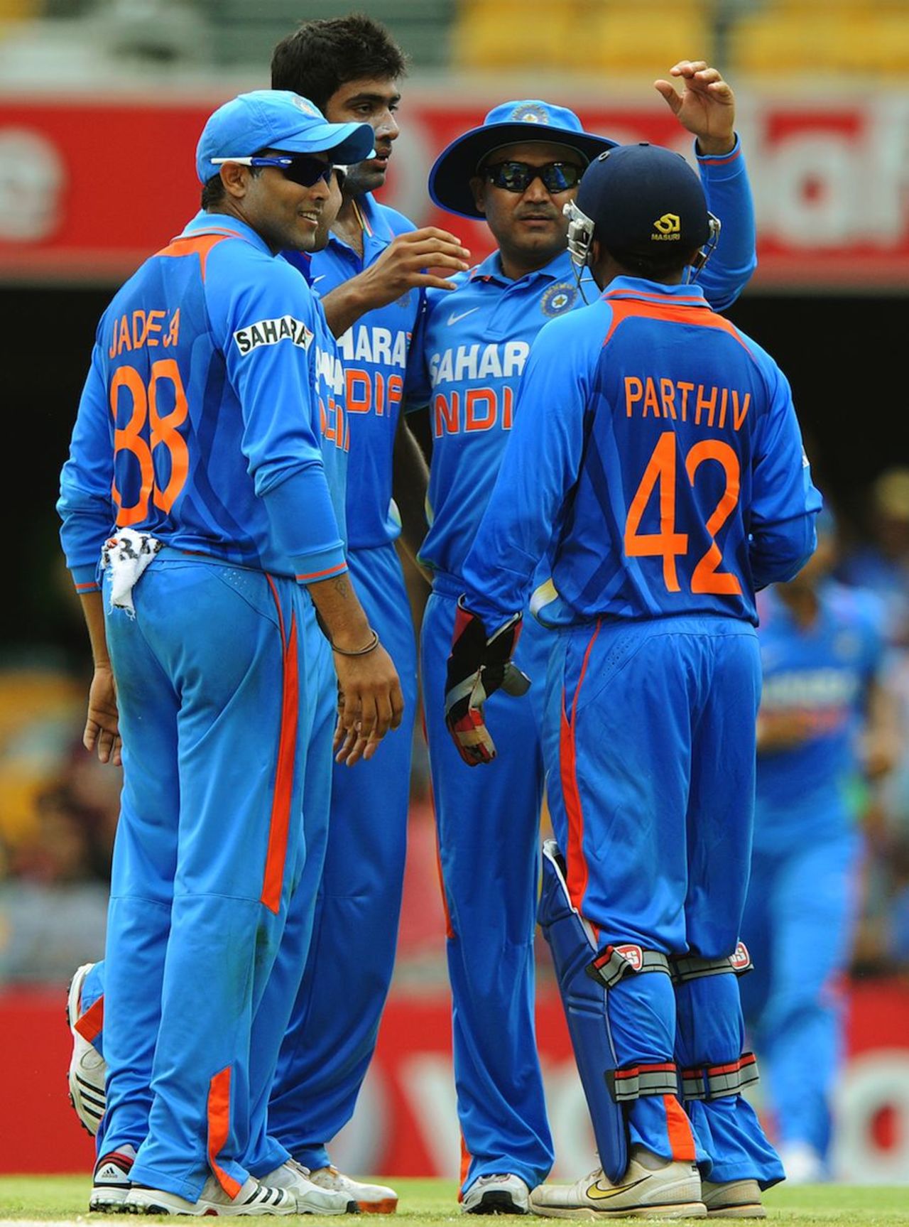 The Indians dismissed Tillakaratne Dilshan for 51, India v Sri Lanka, CB Series, Brisbane, February 21, 2012