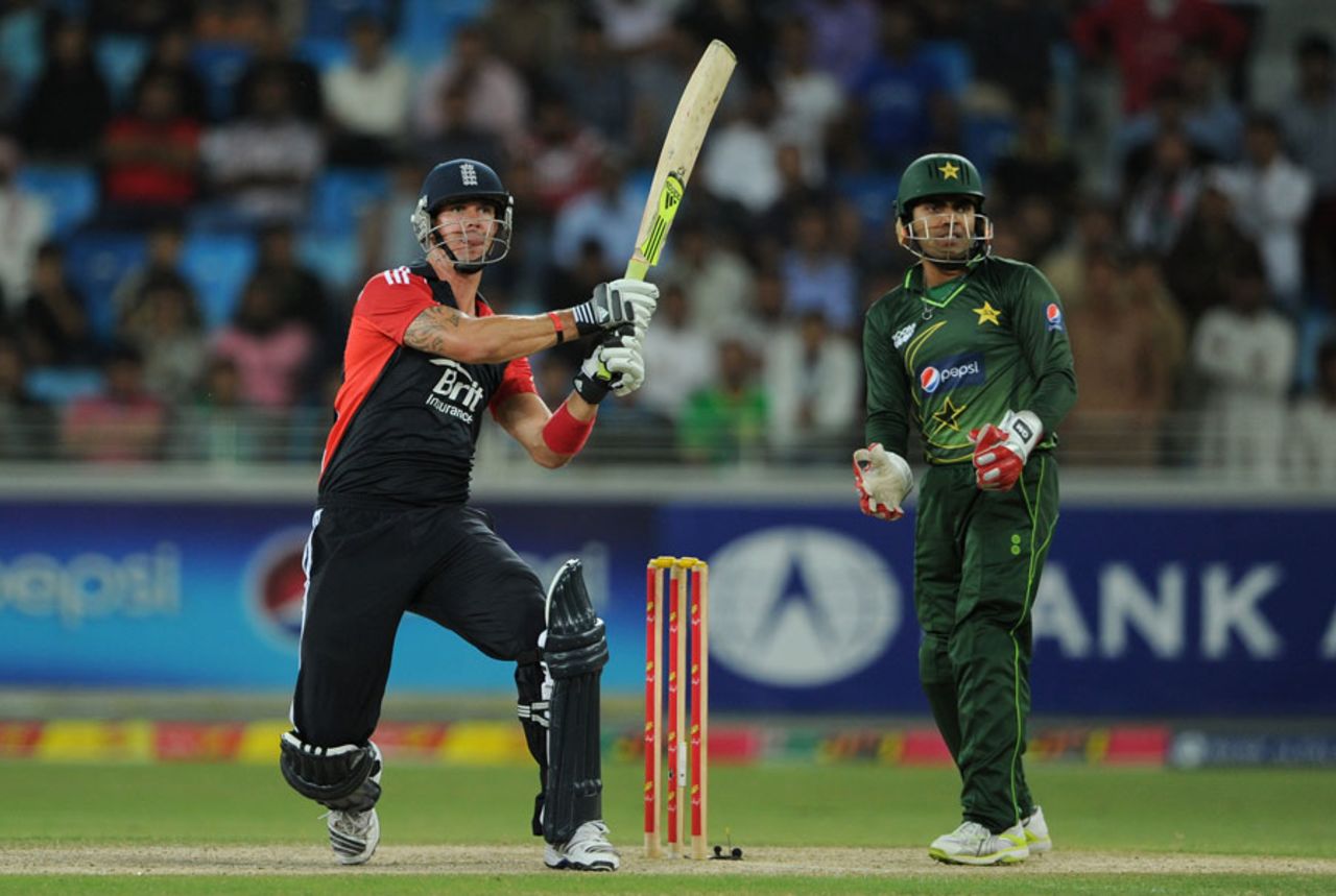 Kevin Pietersen got England off to a flying start, Pakistan v England, 1st T20, Dubai, February, 23, 2012