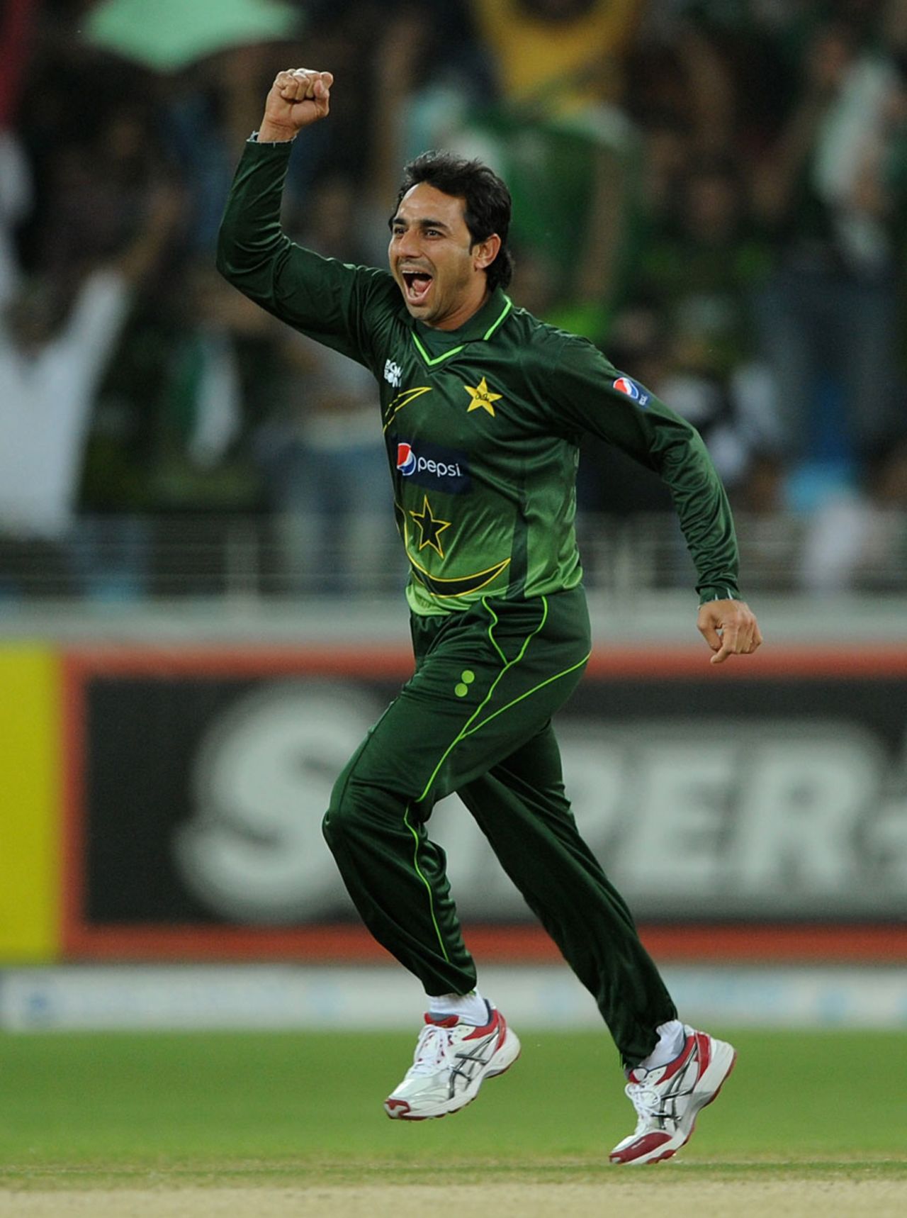 Saeed Ajmal removed Kevin Pietersen in his first over, Pakistan v England, 2nd Twenty20, Dubai, February 25, 2012