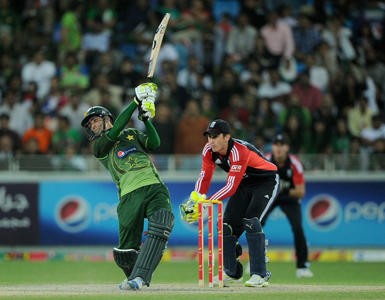 Hammad Azam gave Pakistan hope with some strong striking, Pakistan v England, 2nd Twenty20, Dubai, February 25, 2012