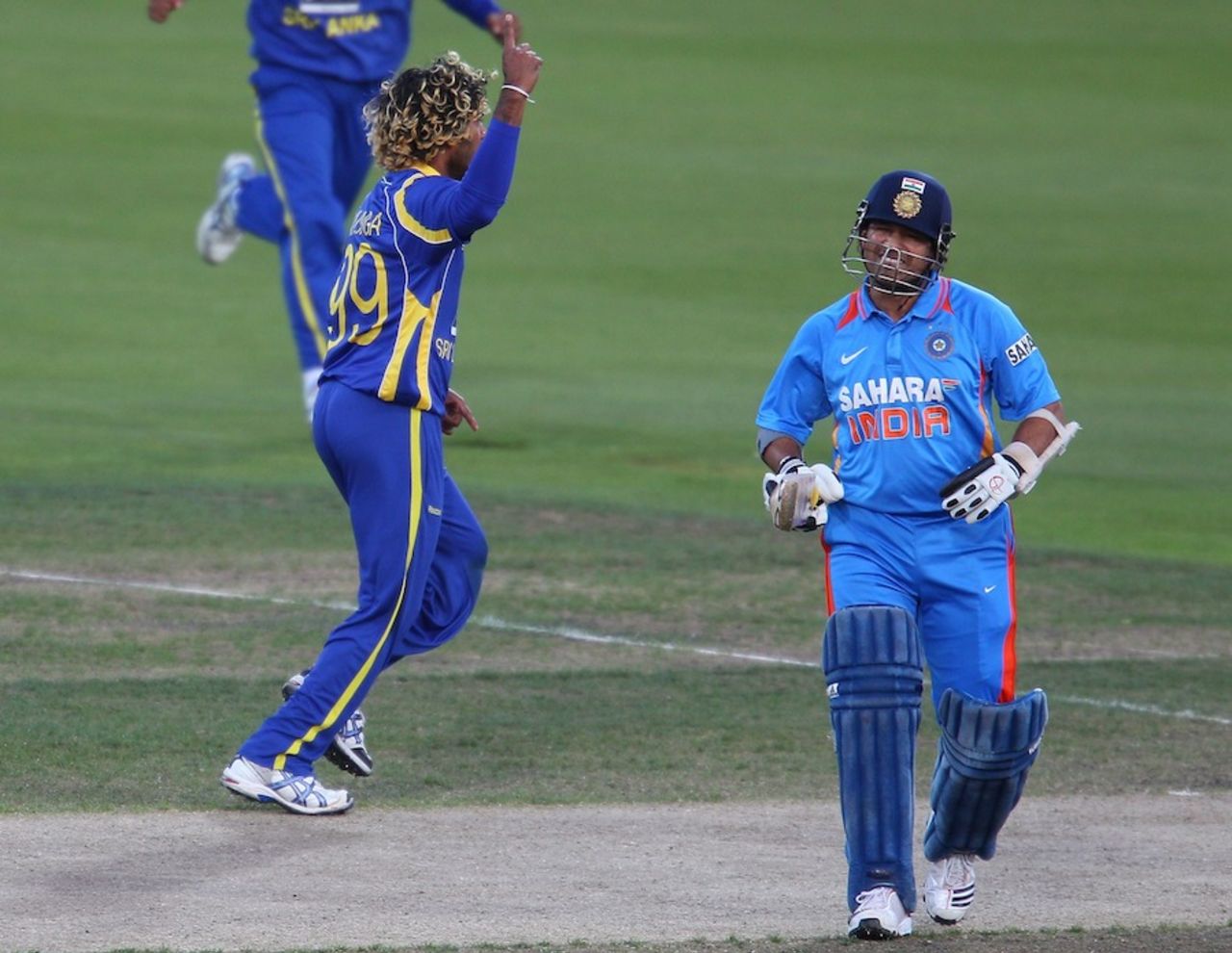 Lasith Malinga had Sachin Tendulkar lbw, India v Sri Lanka, CB series, Hobart, February 28, 2012