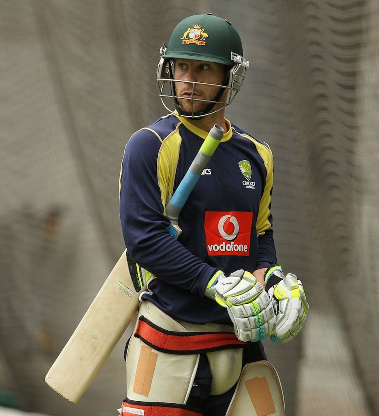 Matthew Wade at a net session, Melbourne, March 1, 2012