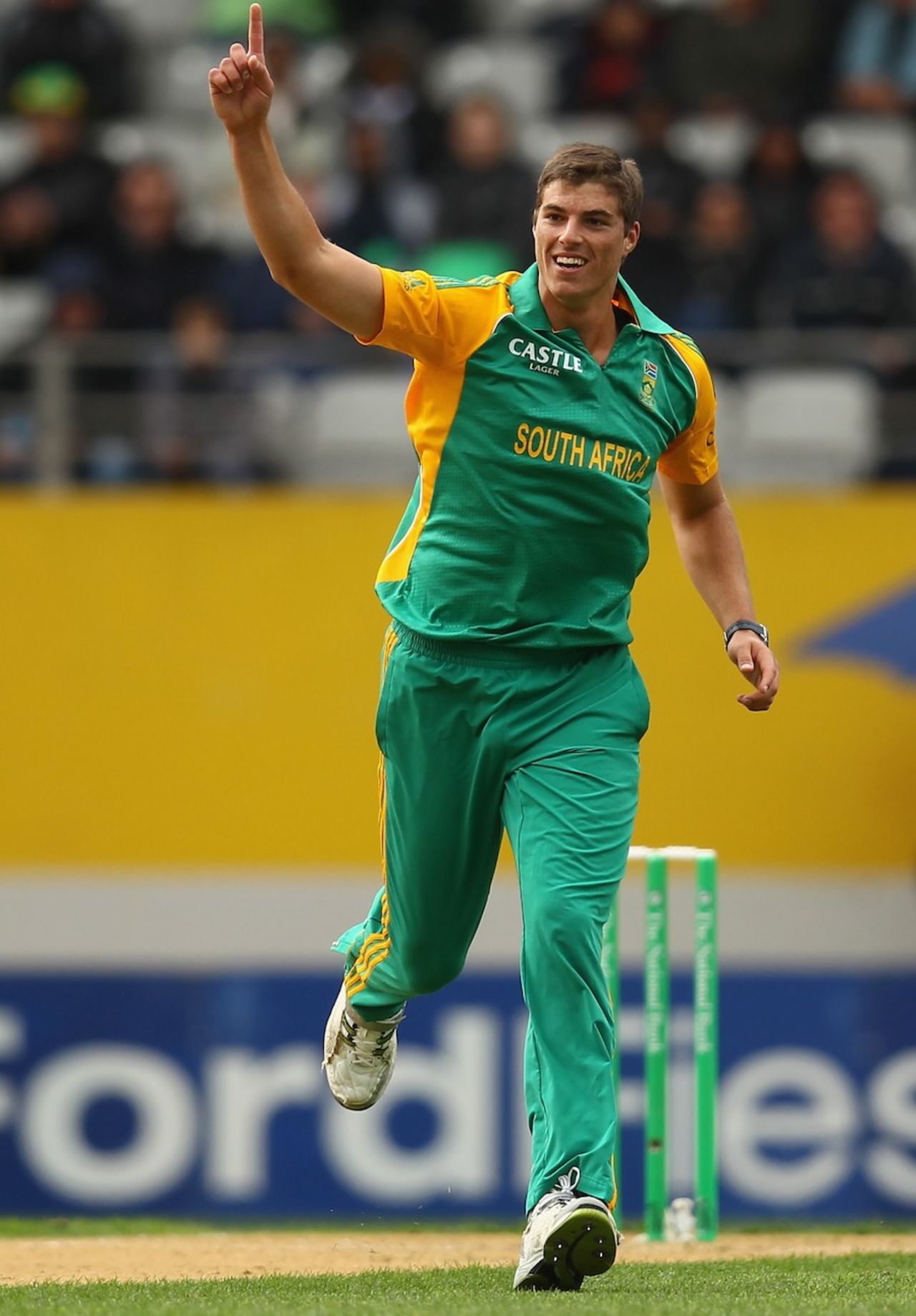 Marchant de Lange's first ODI wicket was Brendon McCullum, New Zealand v South Africa, 3rd ODI, Auckland, March 3, 2012