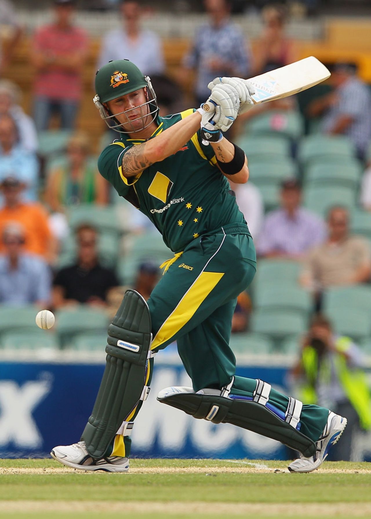 Michael Clarke maintained a rapid scoring-rate, Australia v Sri Lanka, Commonwealth Bank Series, 2nd final, Adelaide, March 6, 2012 