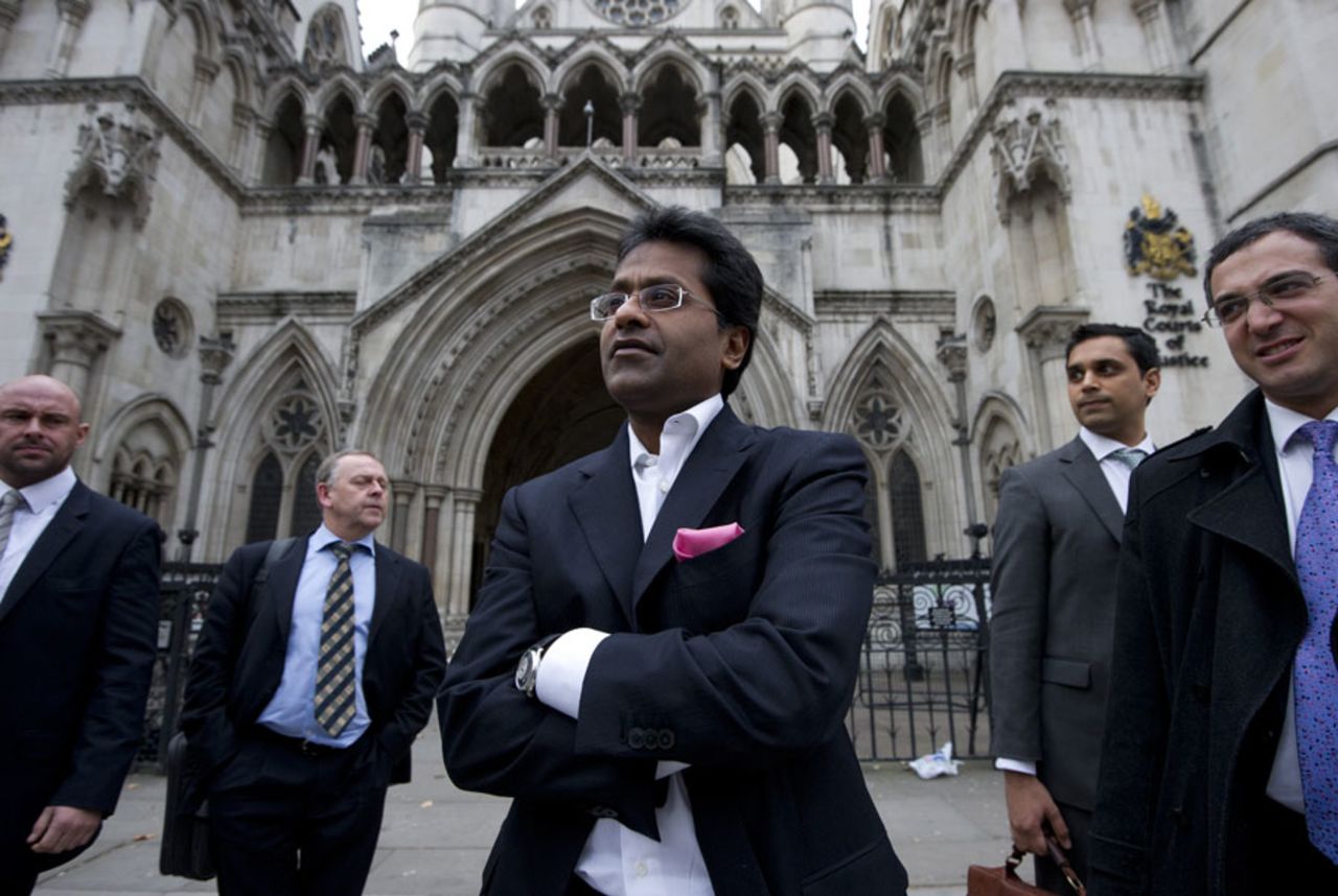 Lalit Modi outside the High Court in London, London, March 5, 2012