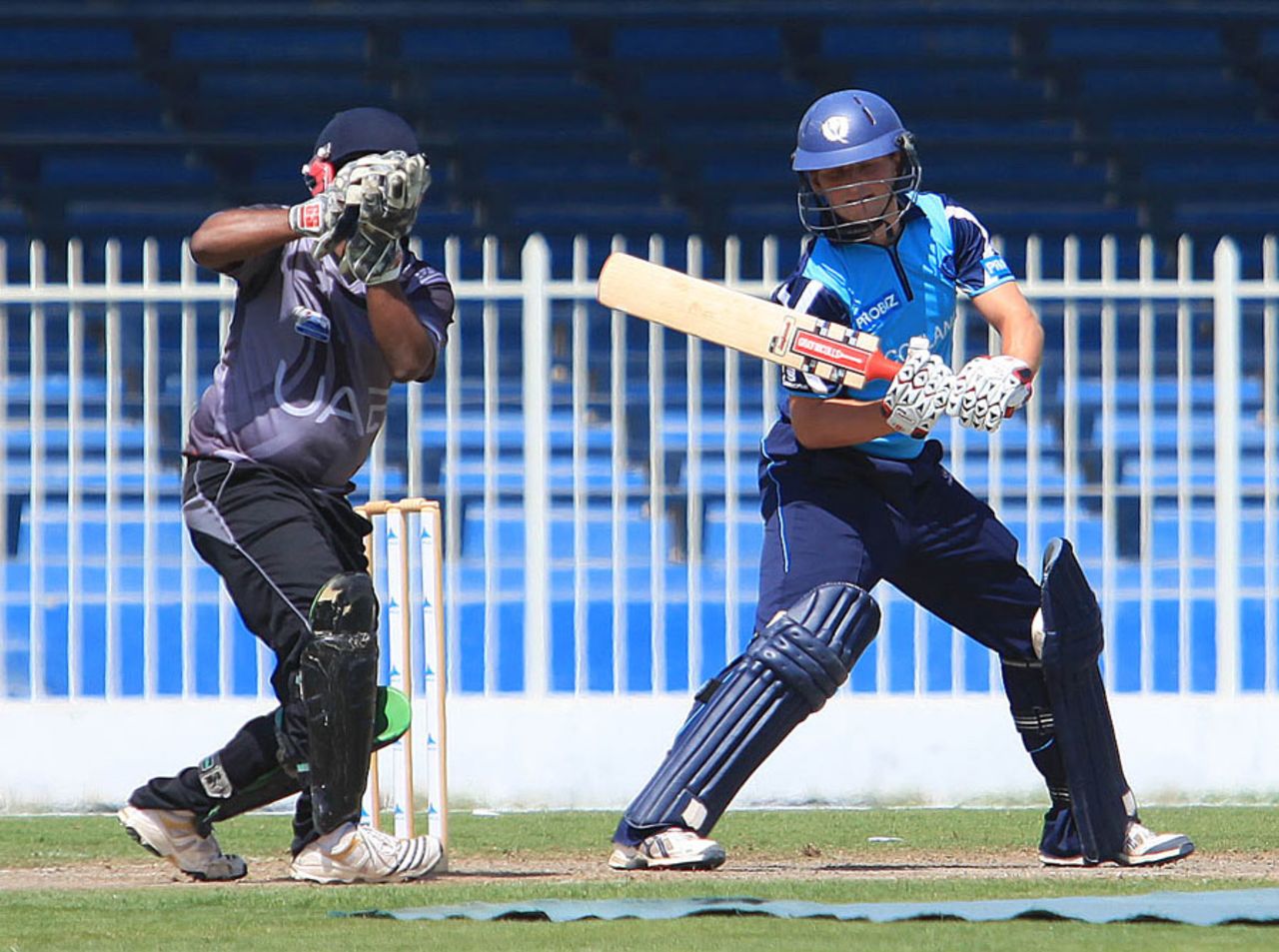 Craig Wallace top-scored for Scotland with 40, UAE v Scotland, ICC World Cricket Championship, Sharjah, March, 7, 2012