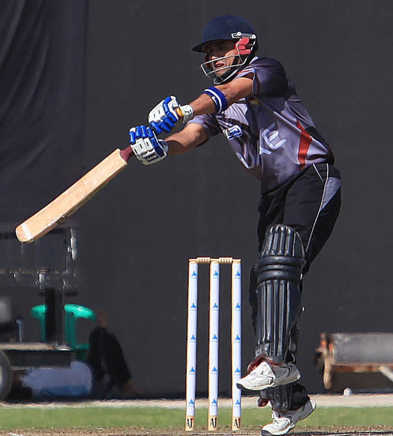 Shaiman Anwar made 58 from 115-balls with five fours, UAE v Scotland, ICC World Cricket Championship, Sharjah, March, 7, 2012