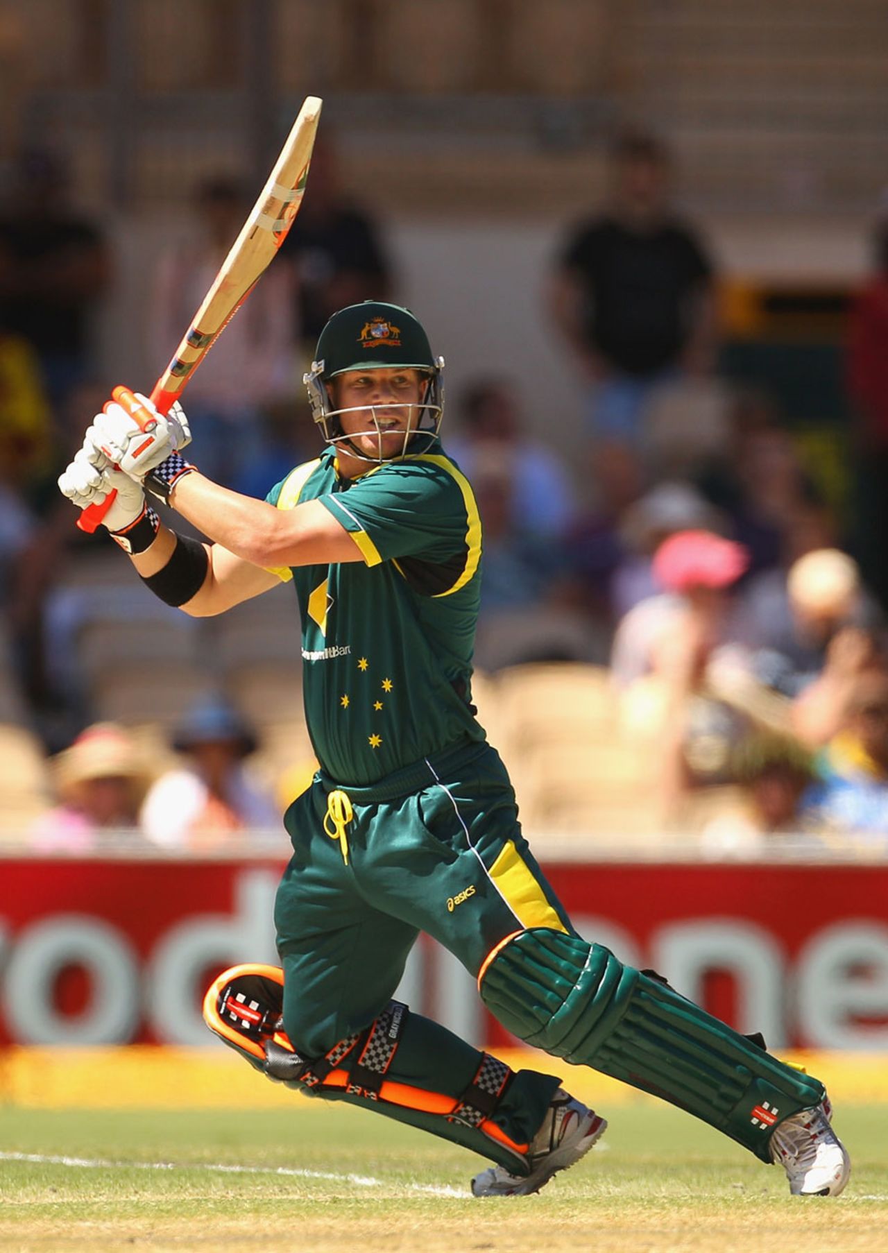David Warner got the innings off to a brisk start, Australia v Sri Lanka, CB Series, 3rd final, Adelaide, March 8, 2012
