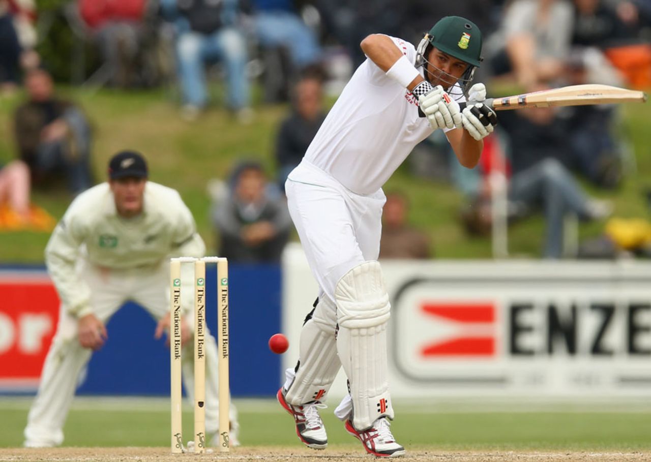Jacques Rudolph plays one down on the leg side, New Zealand v South Africa, 1st Test, Dunedin, 4th day, March 10, 2012
