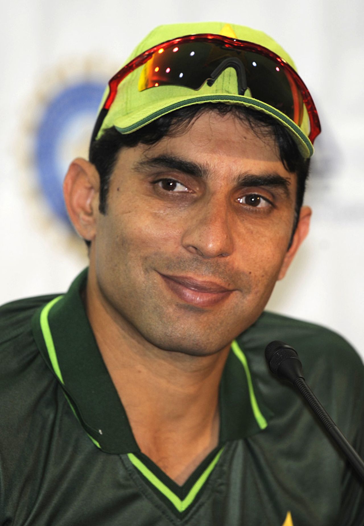 Misbah-ul-Haq at a press conference ahead of Pakistan's first match, Mirpur, March 10, 2012
