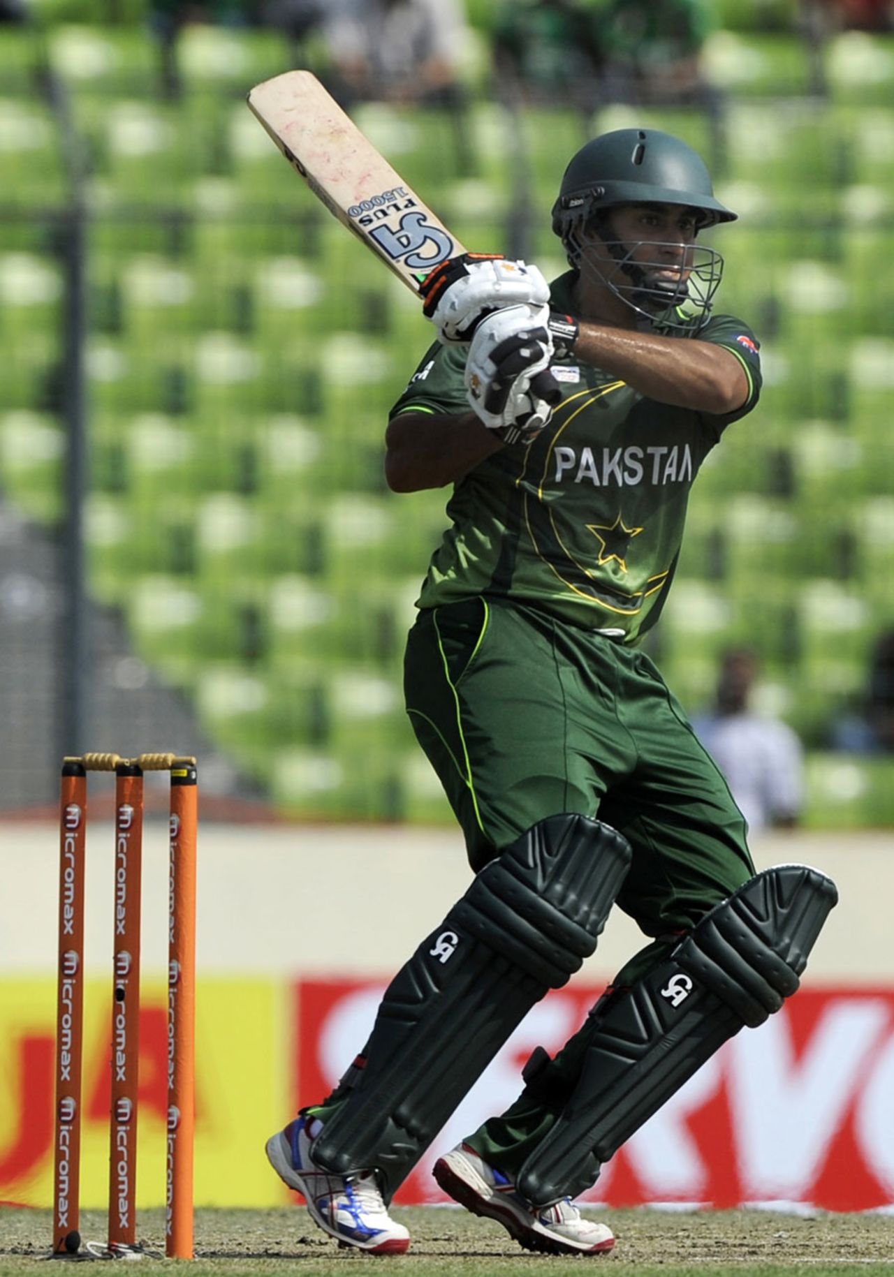 Nasir Jamshed bats on his return to the Pakistan team, Bangladesh v Pakistan, Asia Cup, Mirpur, March 11, 2012