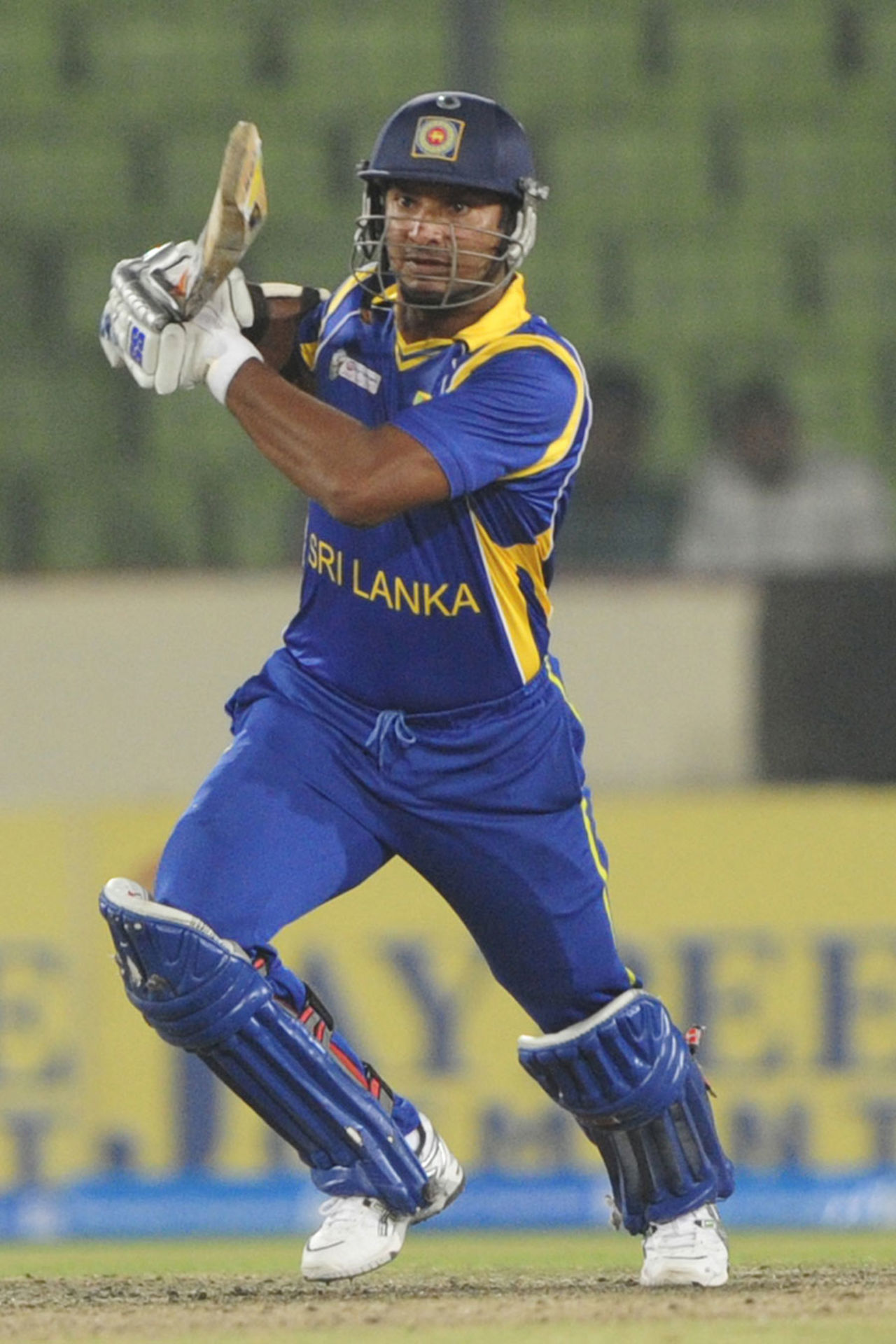 Kumar Sangakkara picks a gap, India v Sri Lanka, Asia Cup, Mirpur, March 13, 2012