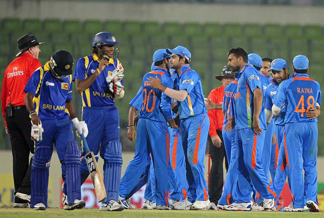 India began their Asia Cup campaign with a comprehensive win, India v Sri Lanka, Asia Cup, Mirpur, March 13, 2012